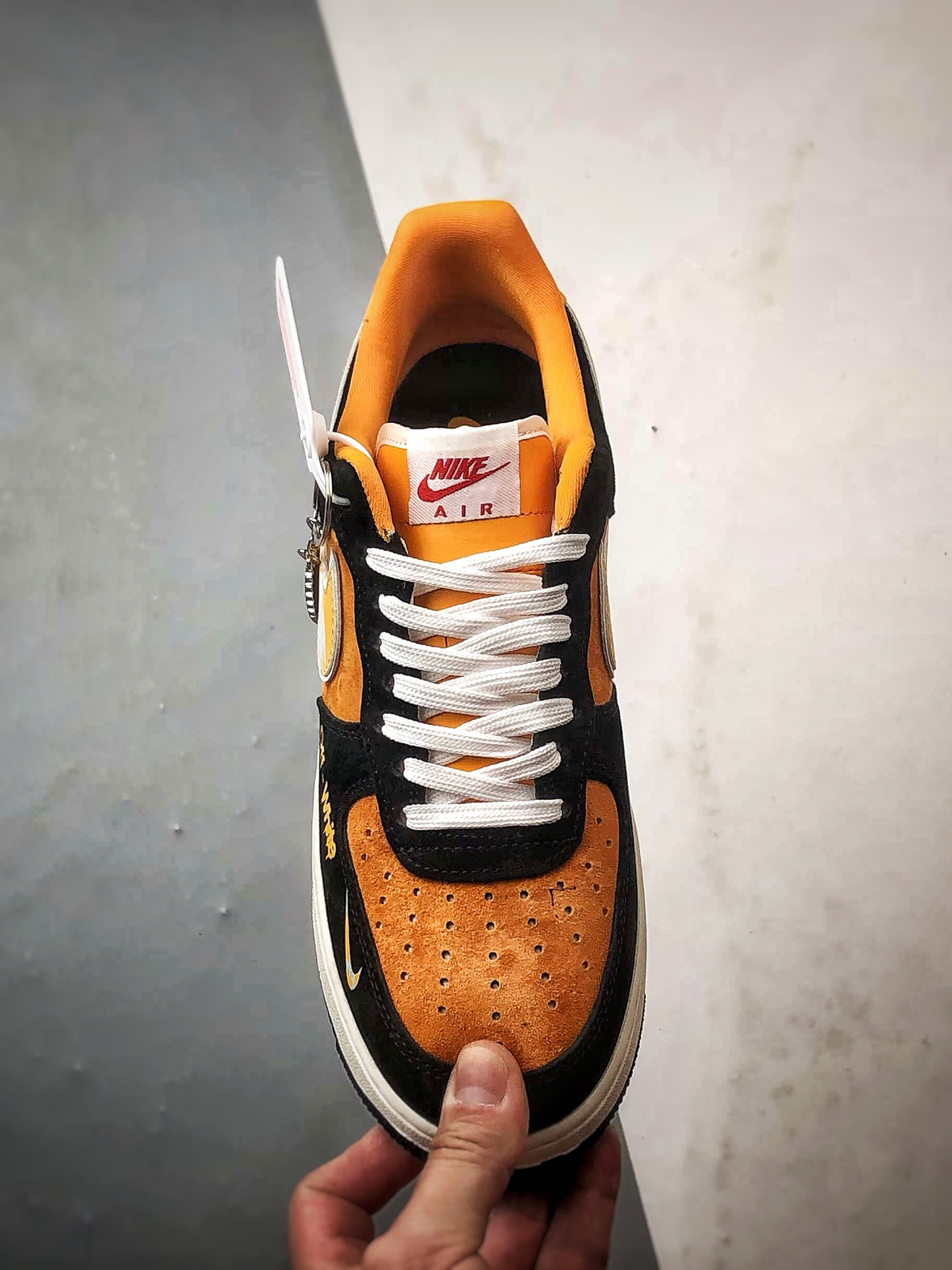 280 OW x Air Force 1 Low 黑橘麂皮 SY1388-001