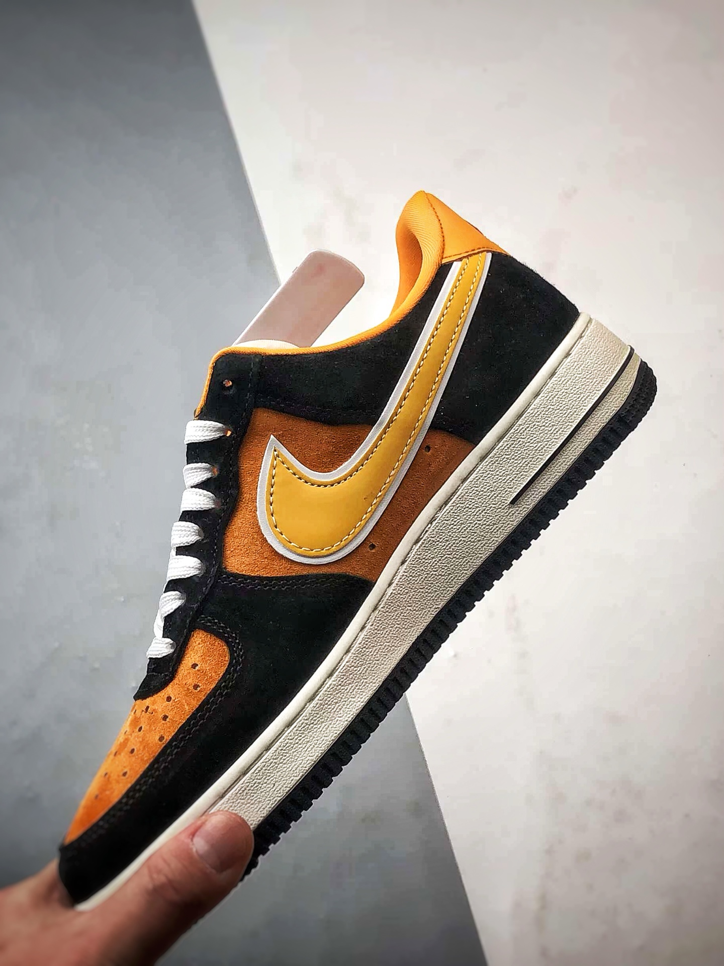 280 OW x Air Force 1 Low 黑橘麂皮 SY1388-001