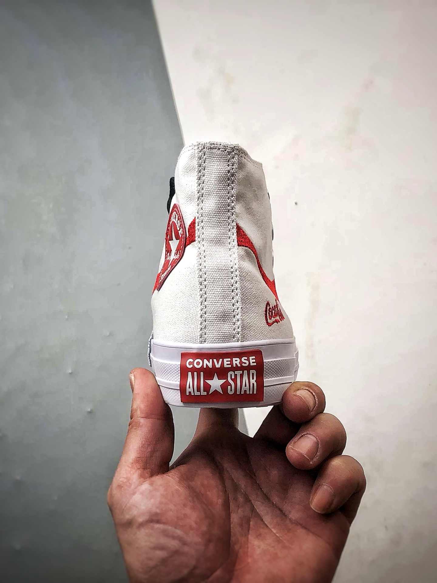 Converse x Coca-Cola 白色 匡威可口可乐全新联名高帮帆布鞋 A18434C
