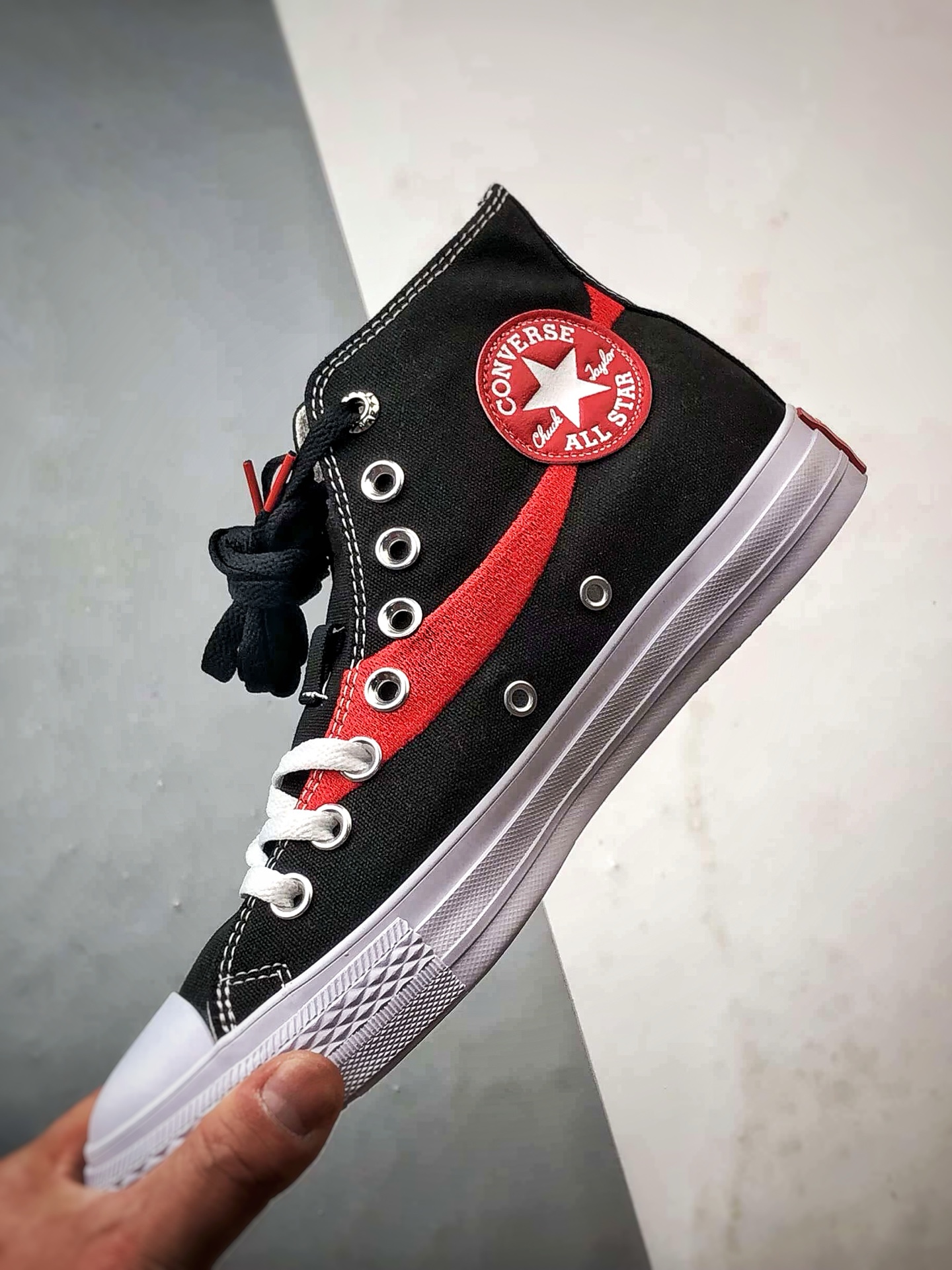 Converse x Coca-Cola 黑色 匡威可口可乐全新联名高帮帆布鞋 A18435C