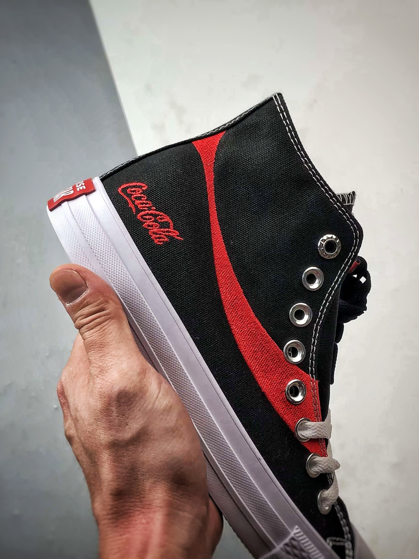 Converse x Coca-Cola 黑色 匡威可口可乐全新联名高帮帆布鞋 A18435C