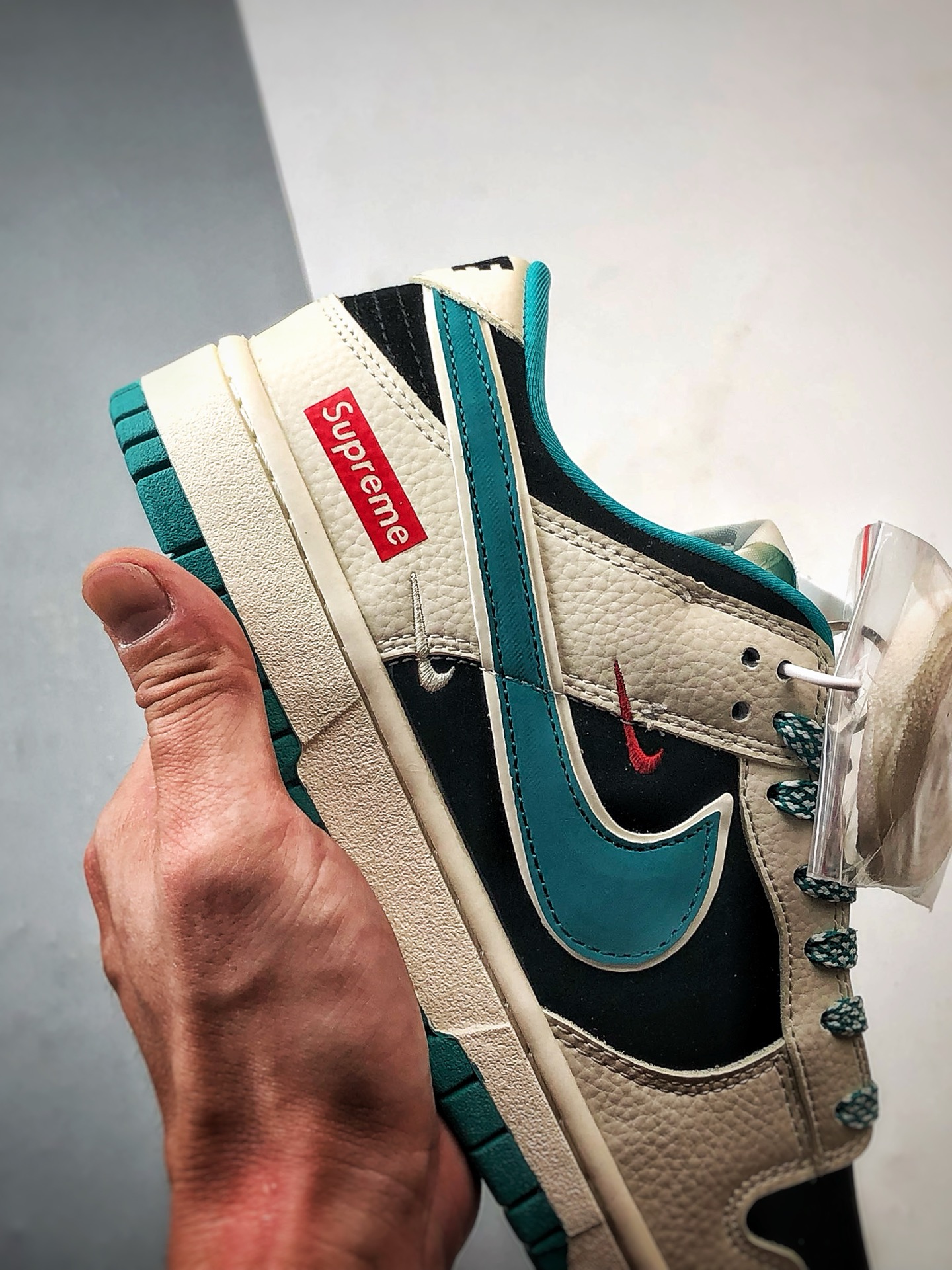 NK Dunk Low Retro ”DIY高端定制” Sup黑白绿 低帮休闲运动板鞋 SJ8888-004 NK Dunk Low Retro ”DIY高端定制” Sup黑白绿 低帮休闲运动板鞋 SJ8888-004