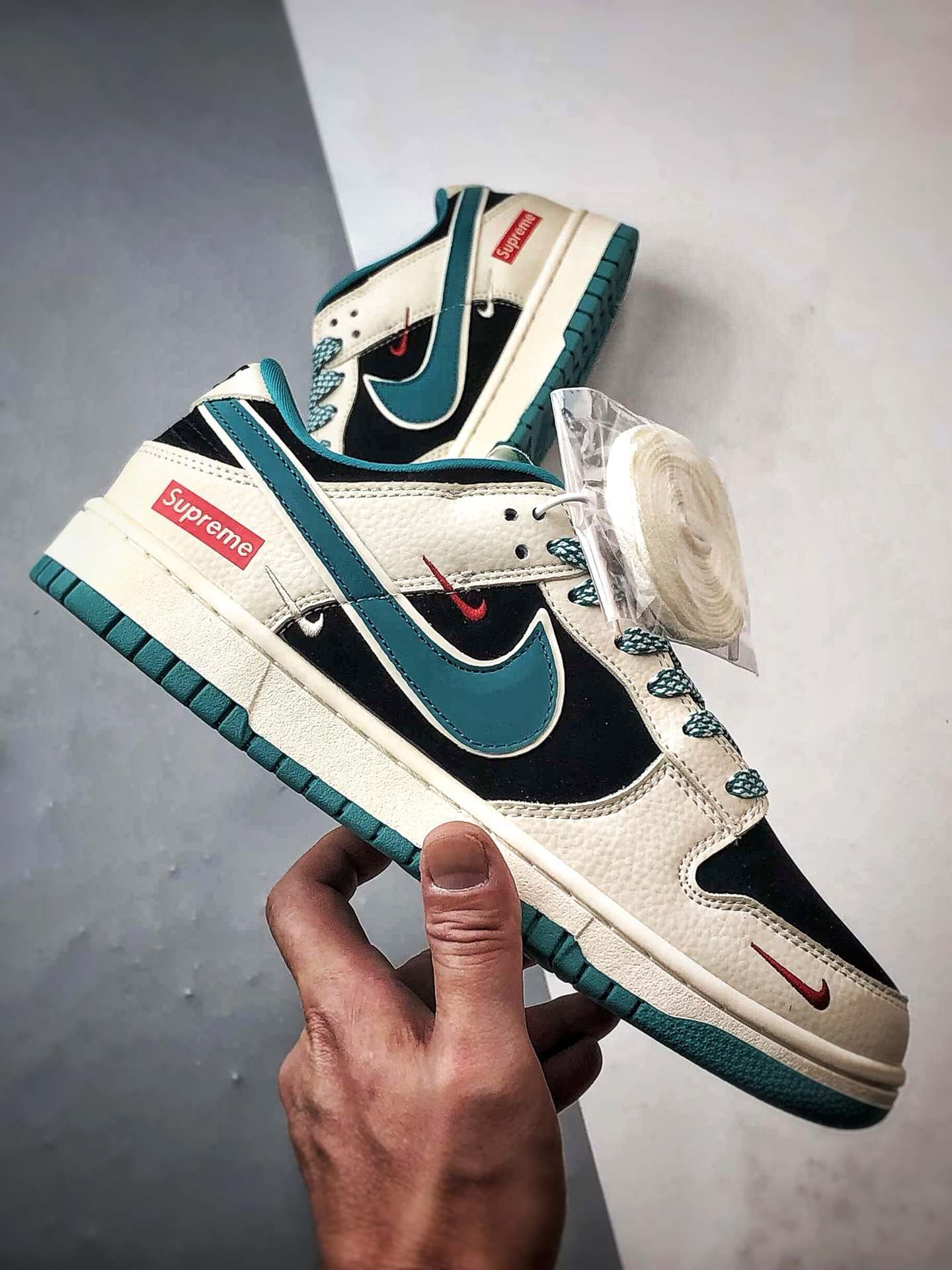 NK Dunk Low Retro ”DIY高端定制” Sup黑白绿 低帮休闲运动板鞋 SJ8888-004 NK Dunk Low Retro ”DIY高端定制” Sup黑白绿 低帮休闲运动板鞋 SJ8888-004