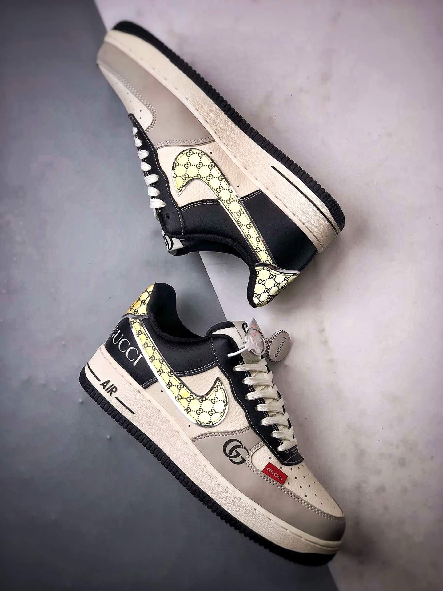 Gucci x Air Force 1 Low 米灰黑黄 DF0188-104