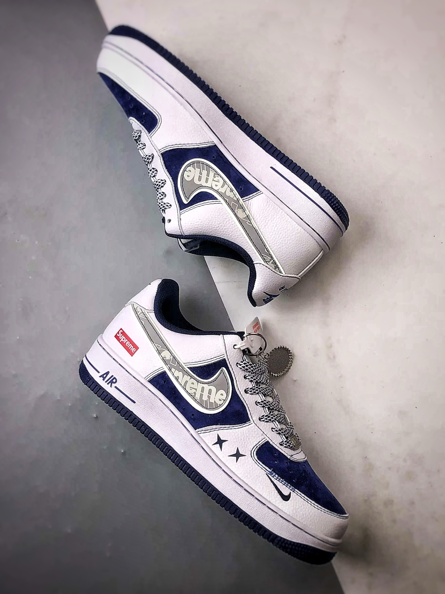 Sup x Air Force 1 Low 白蓝灰钩 XZ6188-187 Sup x Air Force 1 Low 白蓝灰钩 XZ6188-187