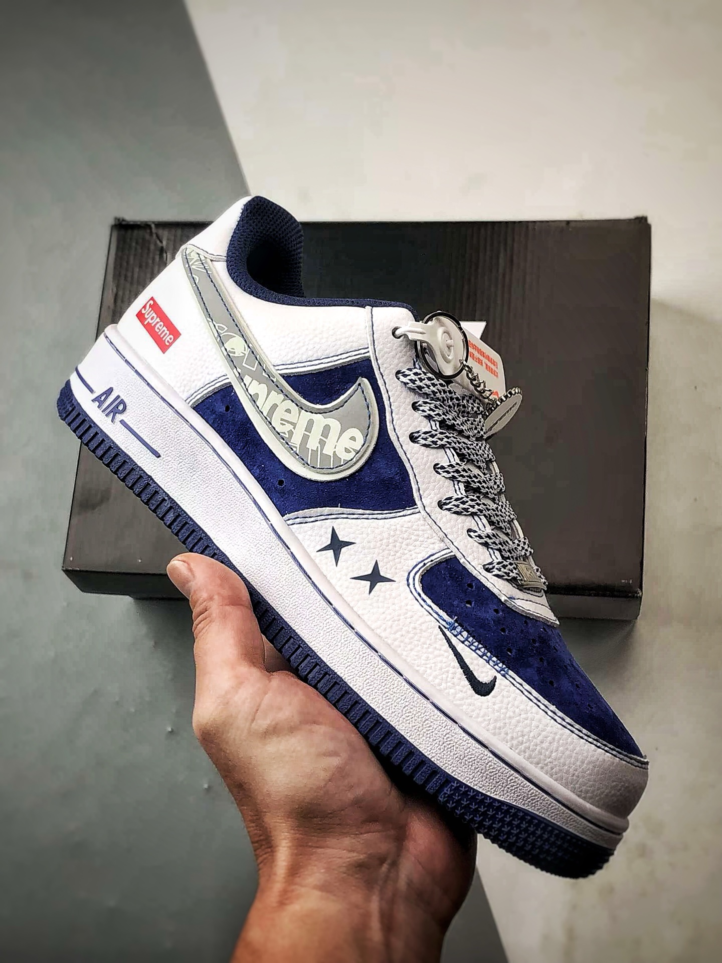 Sup x Air Force 1 Low 白蓝灰钩 XZ6188-187 Sup x Air Force 1 Low 白蓝灰钩 XZ6188-187