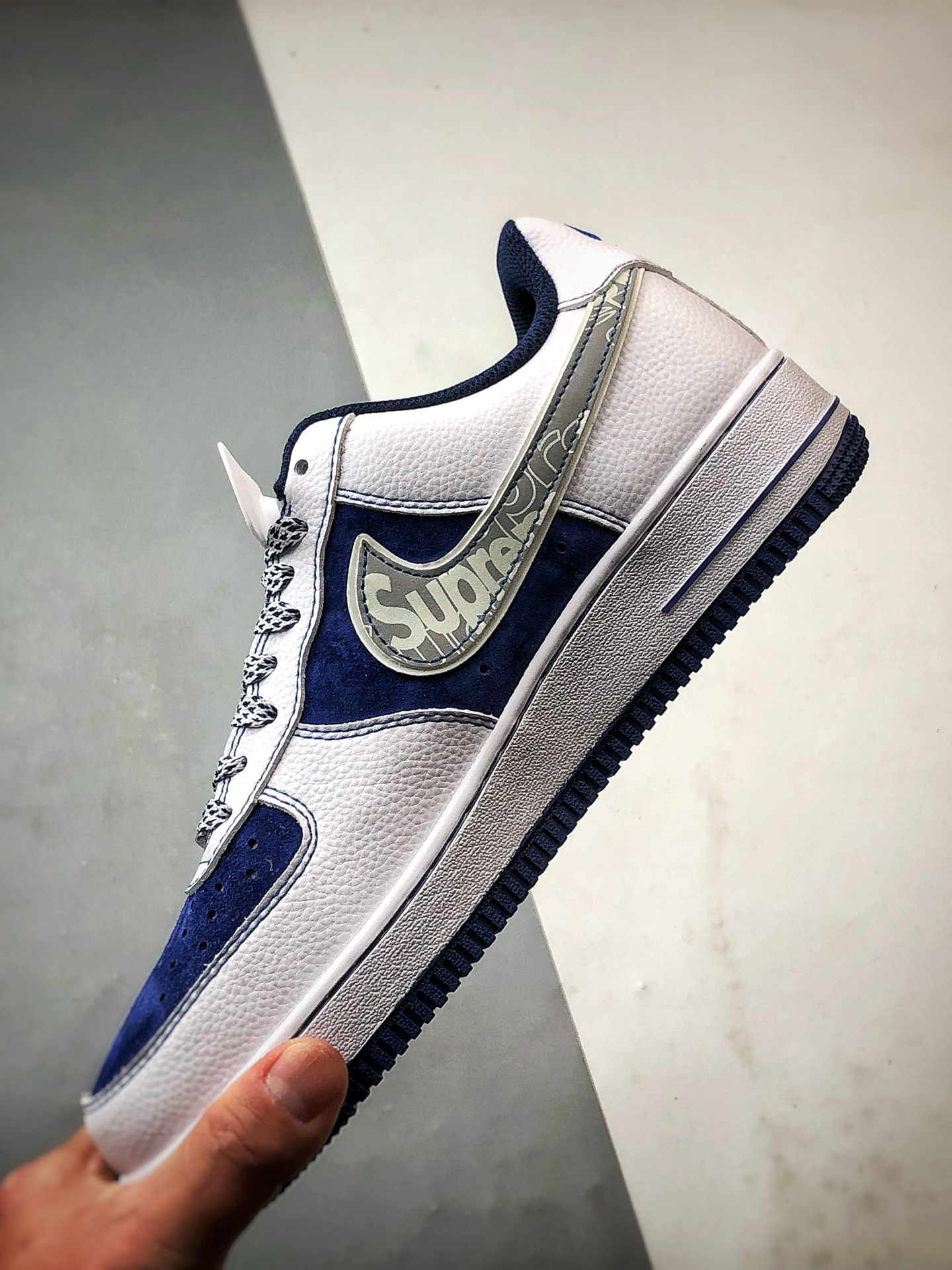 Sup x Air Force 1 Low 白蓝灰钩 XZ6188-187 Sup x Air Force 1 Low 白蓝灰钩 XZ6188-187