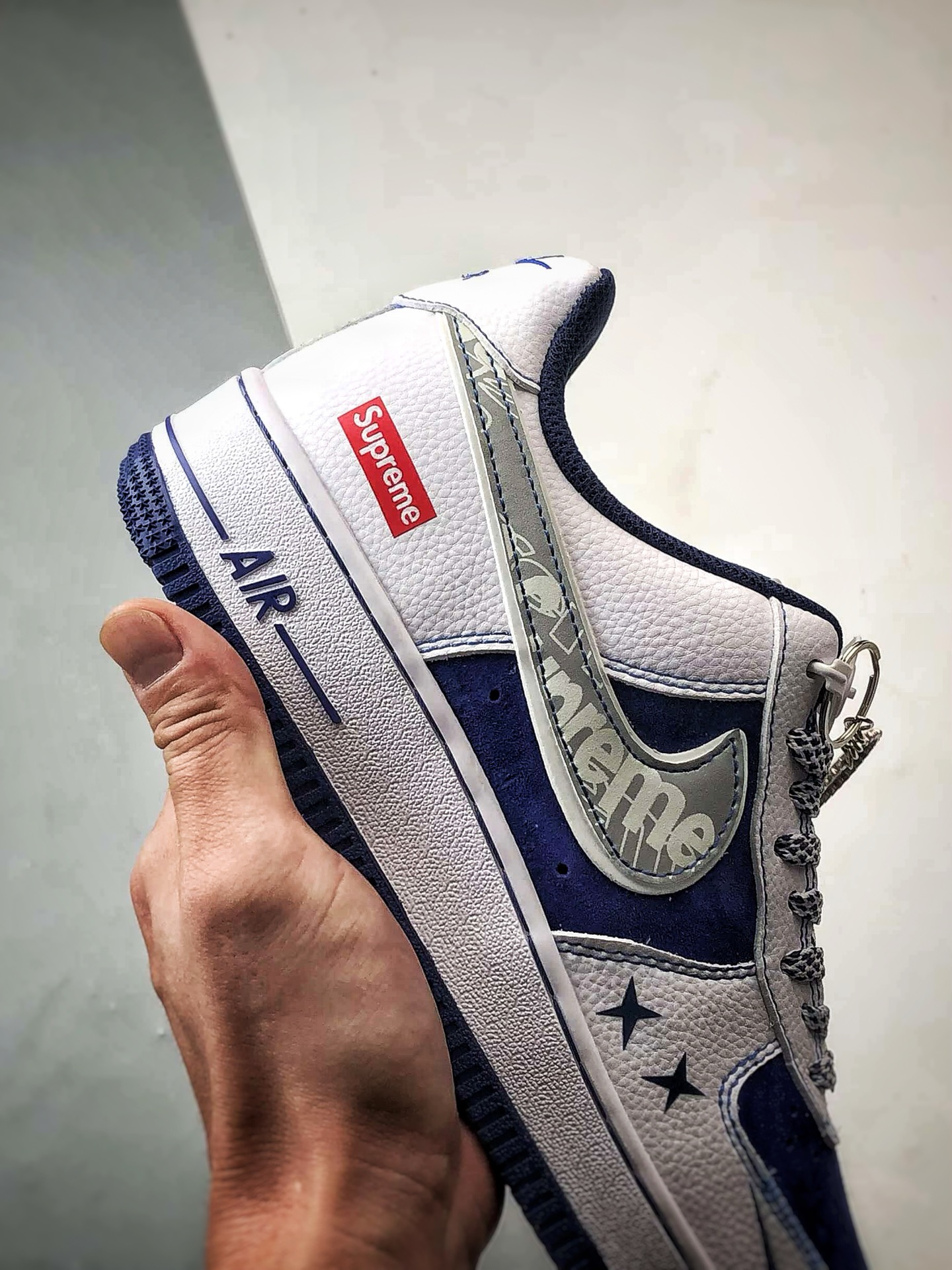 Sup x Air Force 1 Low 白蓝灰钩 XZ6188-187 Sup x Air Force 1 Low 白蓝灰钩 XZ6188-187