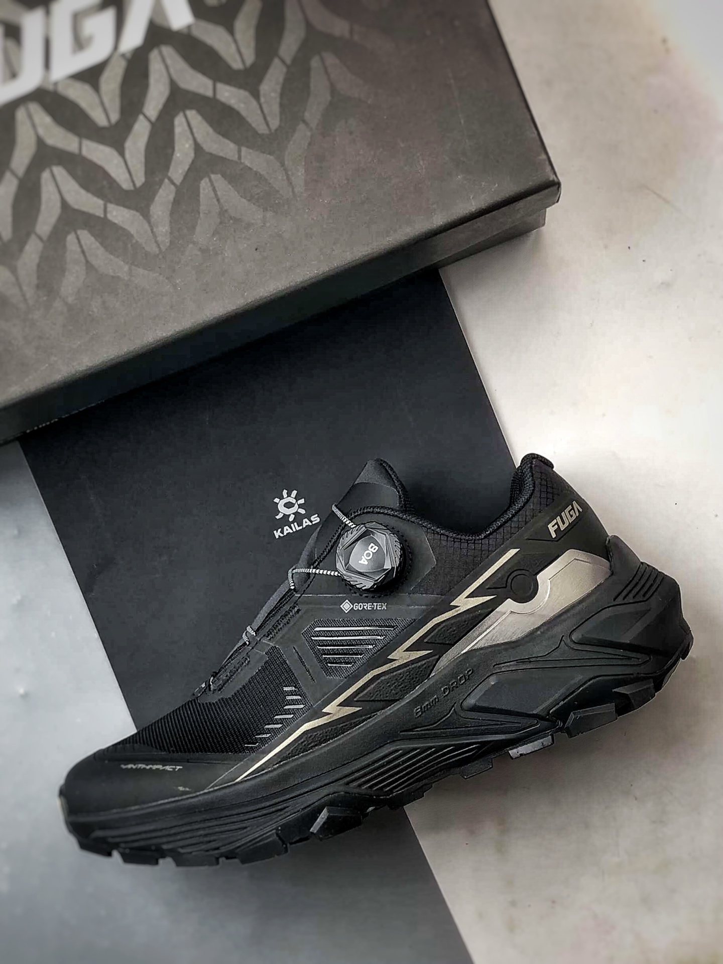 KAILFUGA EGTX BOA 黑色 凯乐石 大坡王徒步越野机能跑鞋 KAILFUGA EGTX BOA 黑色 凯乐石 大坡王徒步越野机能跑鞋