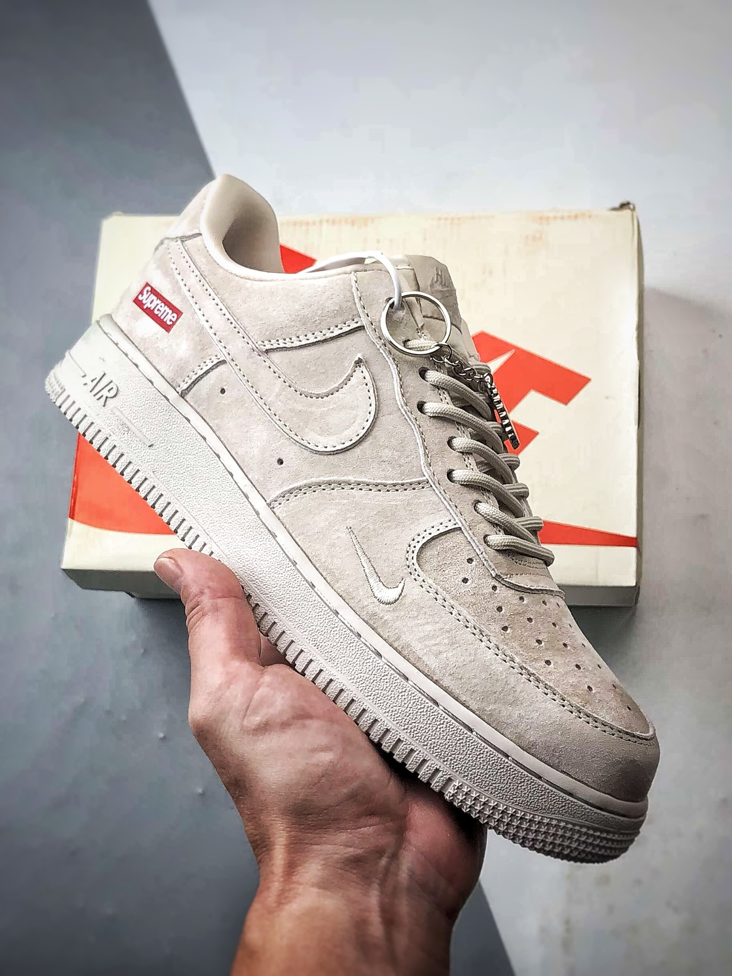 Sup x Air Force 1 Low 米灰麂皮 DF0188-116