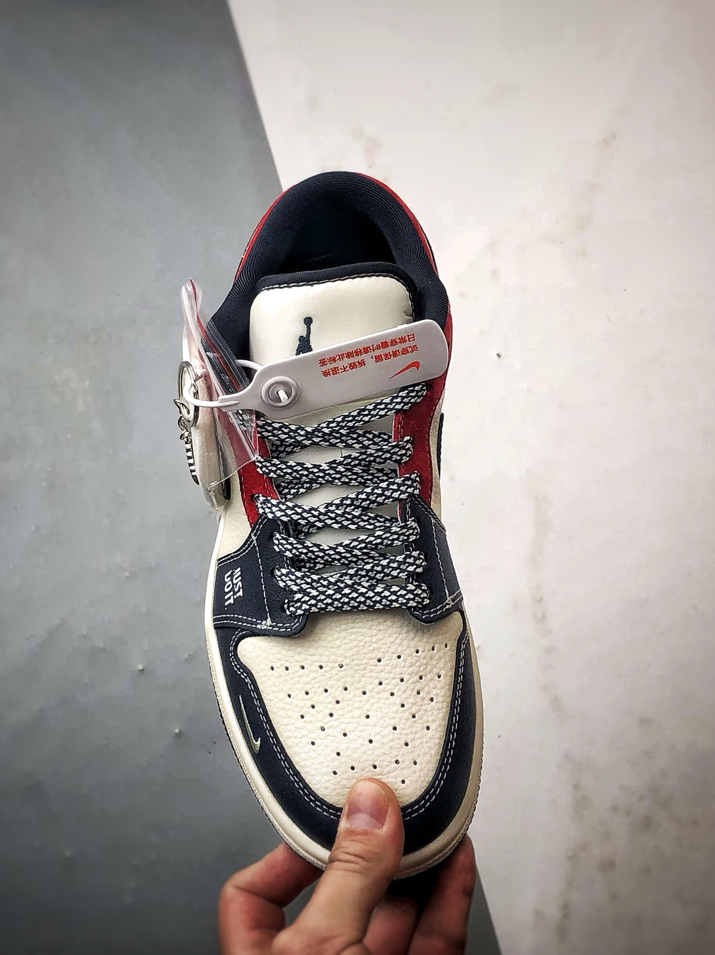 Air Jordan 1 Low ”高端定制” 鬼脸米蓝红 LR8888-017