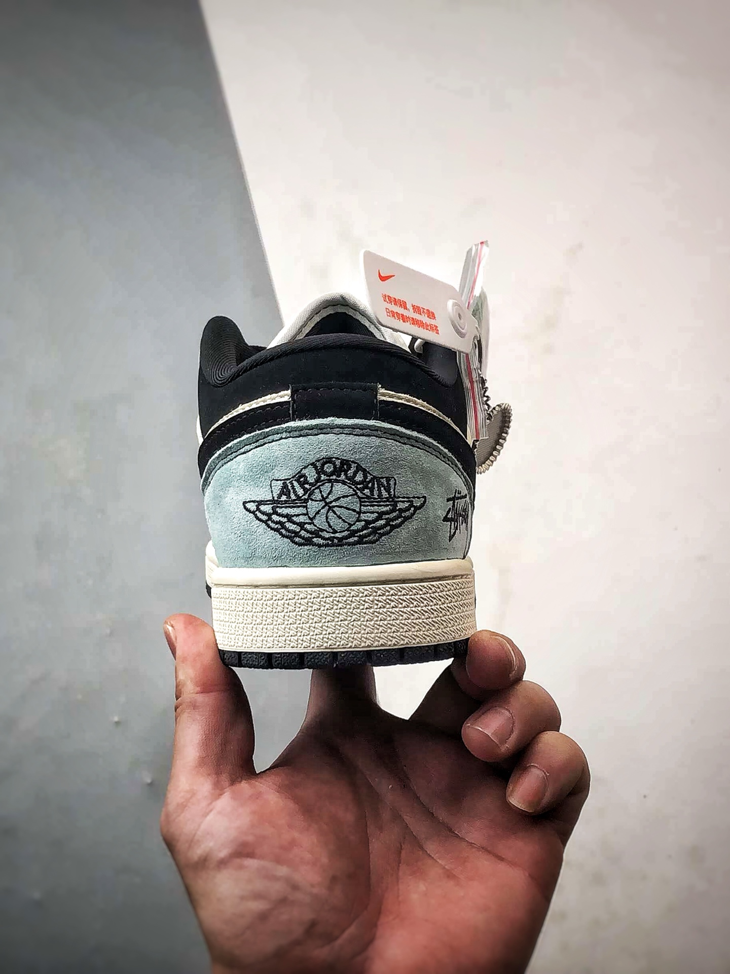 Air Jordan 1 Low ”高端定制” 斯图西米蓝黑 QJ1988-005