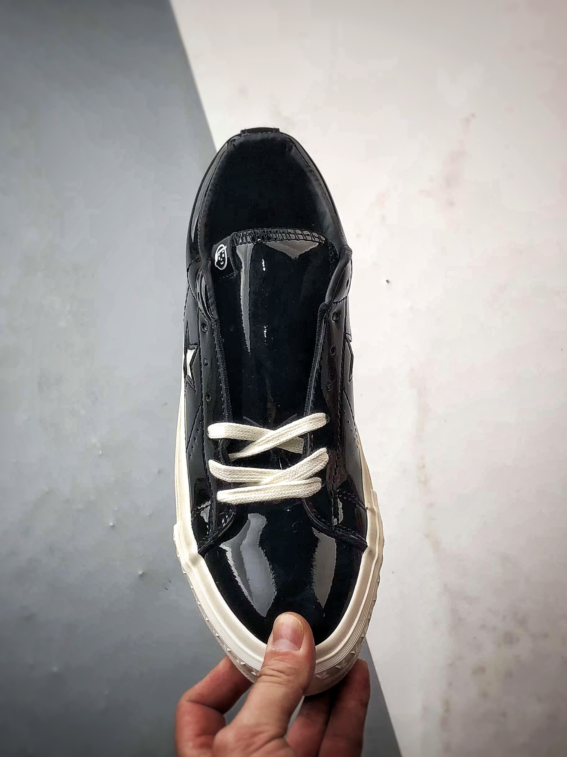 Noritake/则武 x Converse One Star 95 漆皮黑武士 匡威 经典舒适低帮休闲板鞋 A17901C