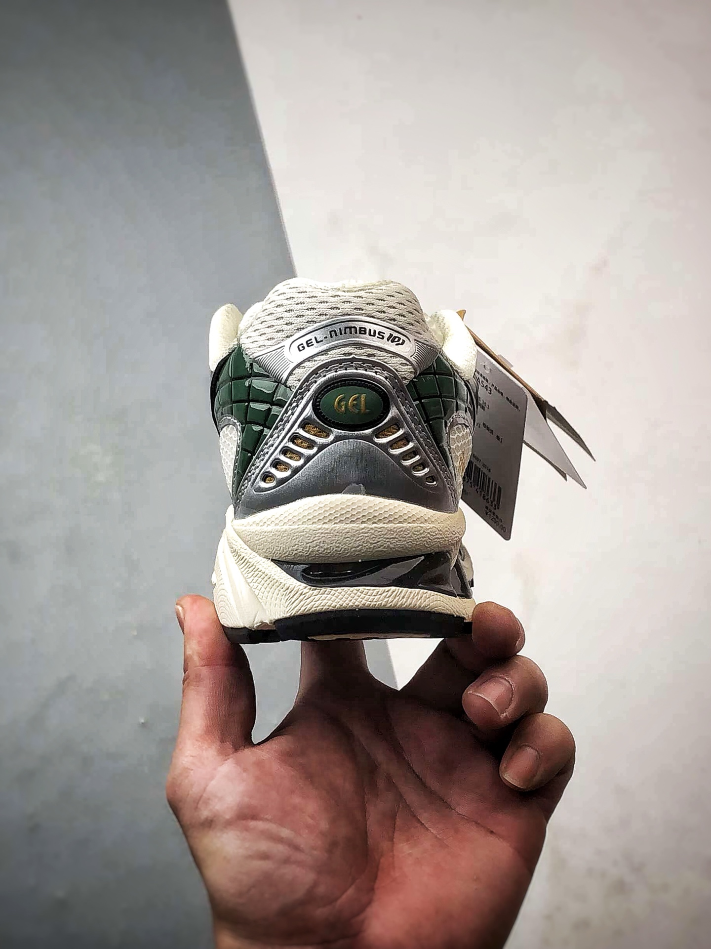 Asics Gel-Nimbus 10.1 黑银 亚瑟士复古先锋潮流拼接休闲跑步鞋 1203A761-101