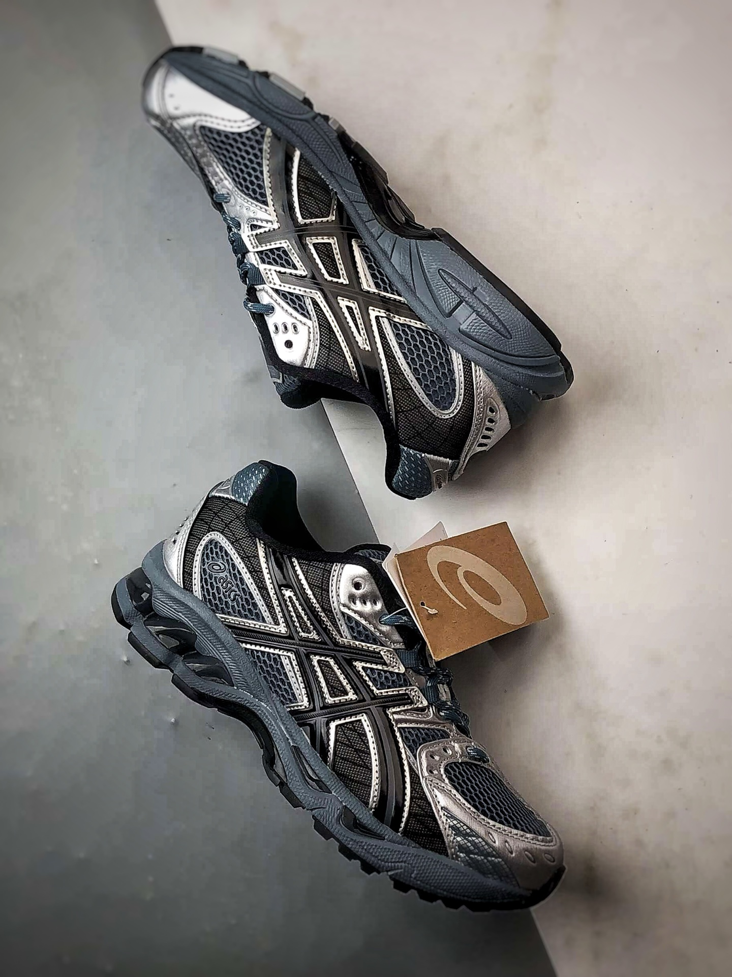 Asics Gel-Nimbus 10.1 蓝色 亚瑟士复古先锋潮流拼接休闲跑步鞋 1203A543-021