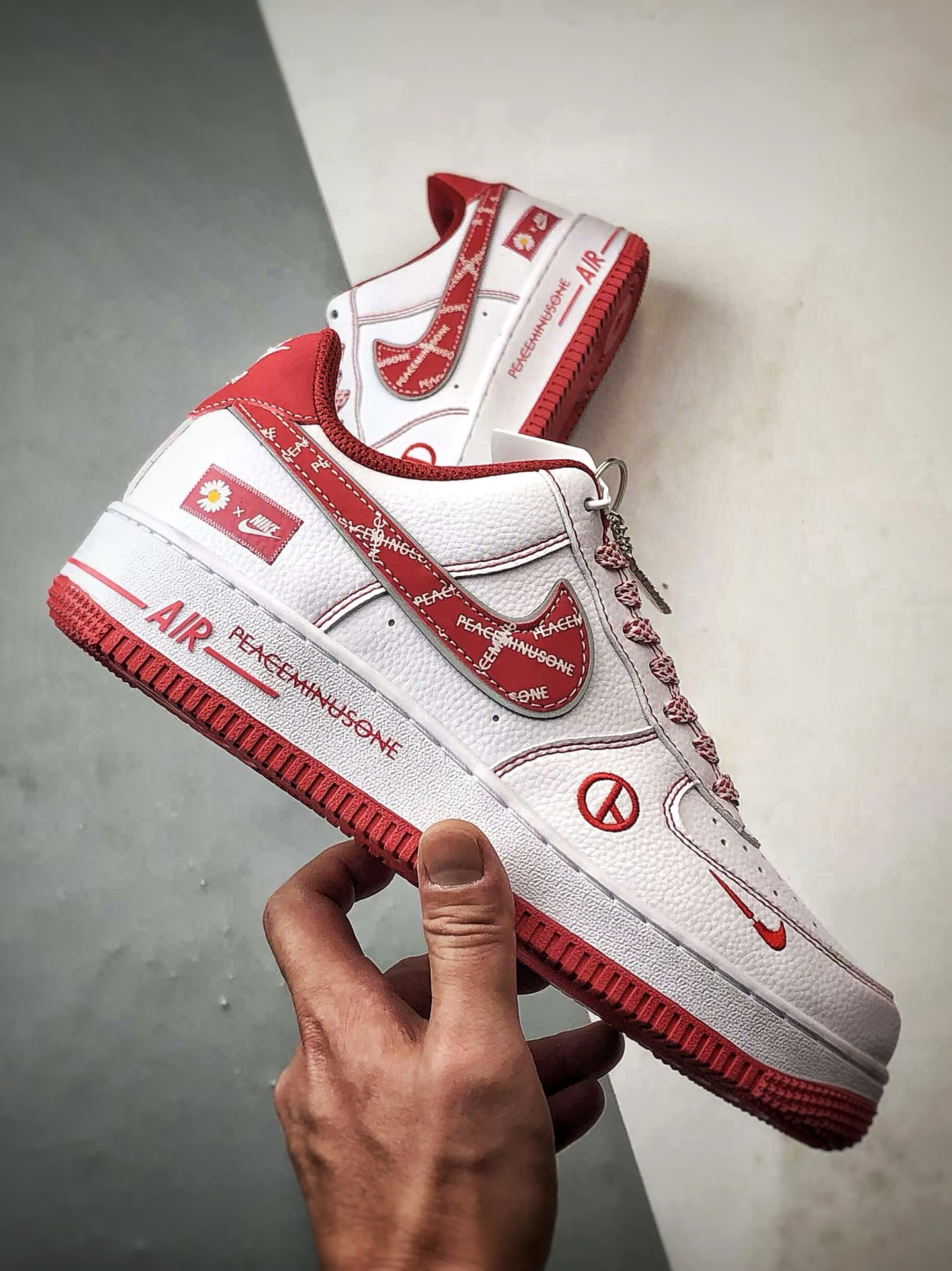 小雏菊 x Air Force 1 Low 白红印花 HV5999-008