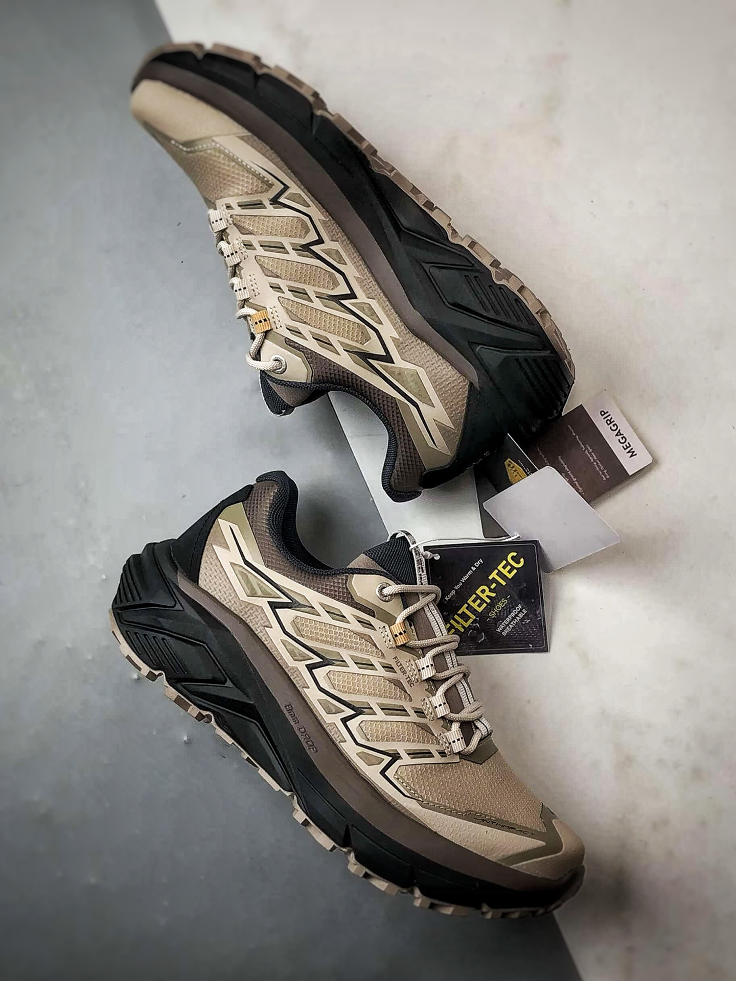 凯乐石KAIL远征 MAX FLT 乌木灰 户外低帮防水跑山徒步鞋