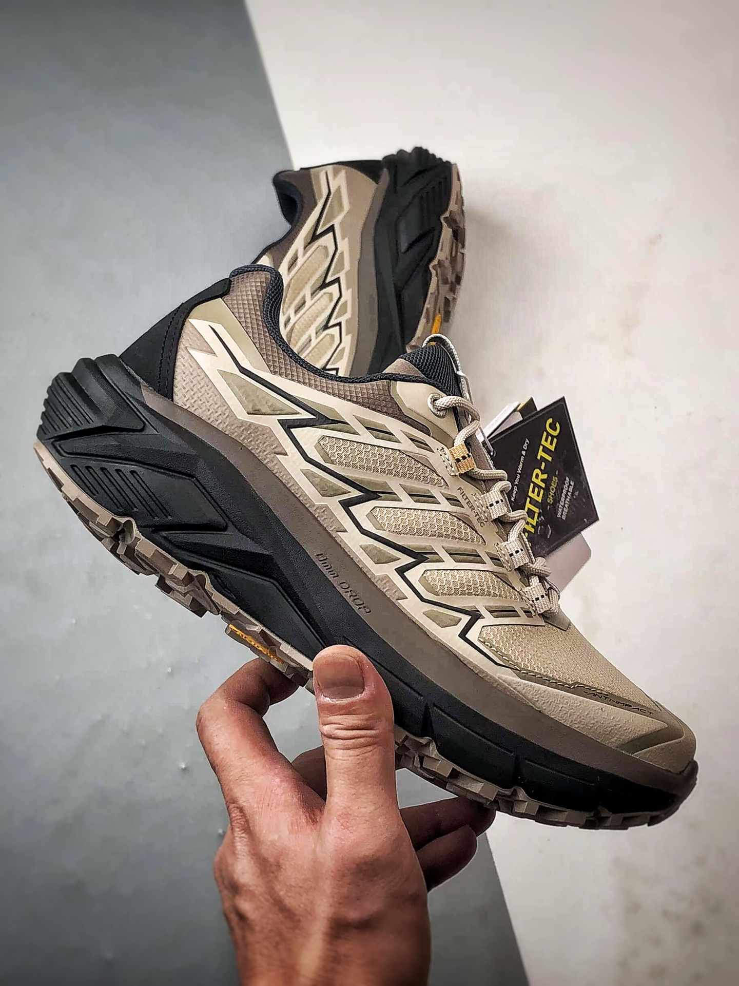 凯乐石KAIL远征 MAX FLT 乌木灰 户外低帮防水跑山徒步鞋