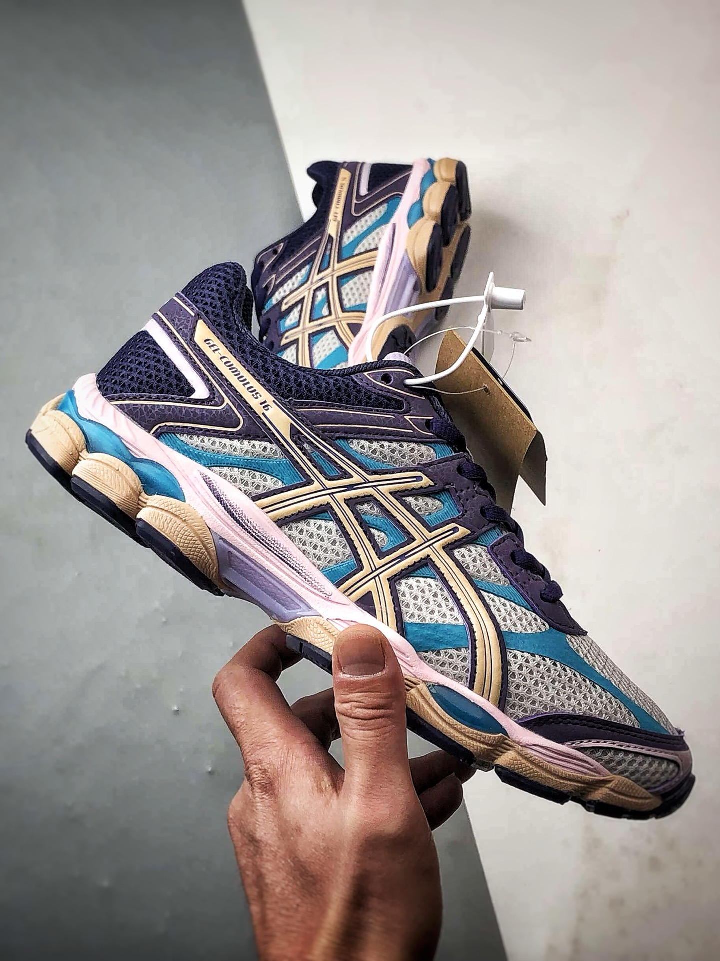 Asics Gel-Cumulus 16 灰紫 亚瑟士复古时尚缓震运动跑步鞋 1203A763-020