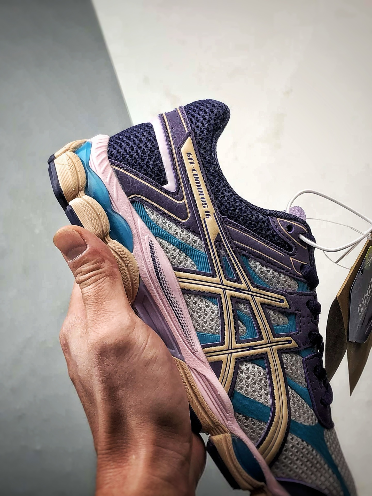 Asics Gel-Cumulus 16 灰紫 亚瑟士复古时尚缓震运动跑步鞋 1203A763-020