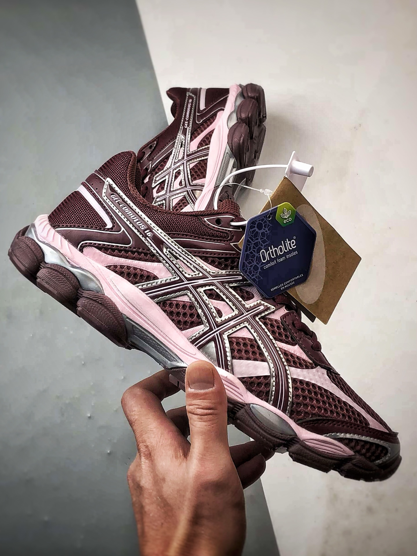 Asics Gel-Cumulus 16 落日红 亚瑟士复古时尚缓震运动跑步鞋 1203A733-600