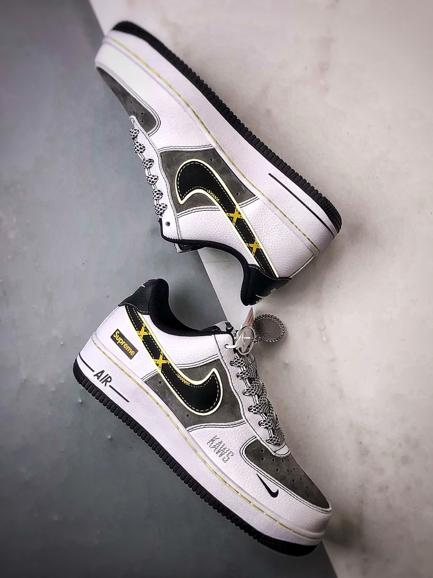 Sup x Air Force 1 Low 白灰黑黄钩 XZ6188-259