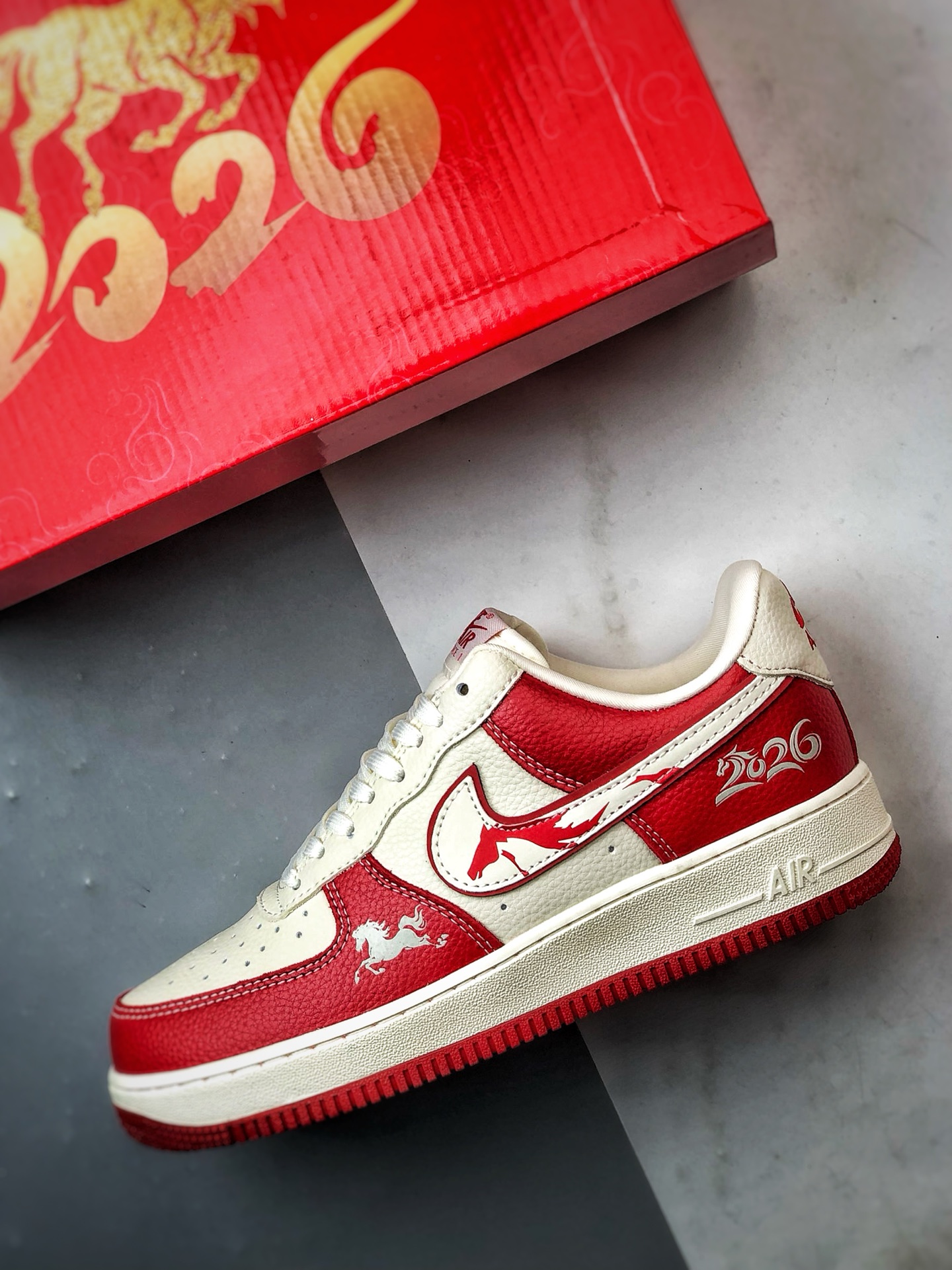 280 Air Force 1 '07 Low 马年米白红 XL1979-134