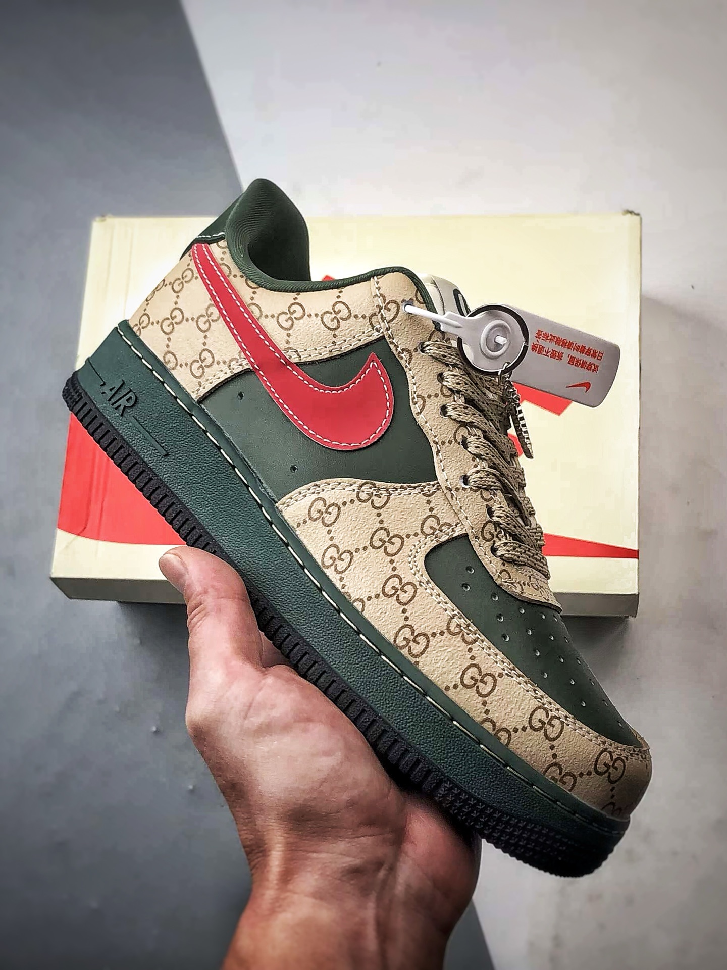 Gucci x Air Force 1 Low 印花棕绿红 XL1979-121