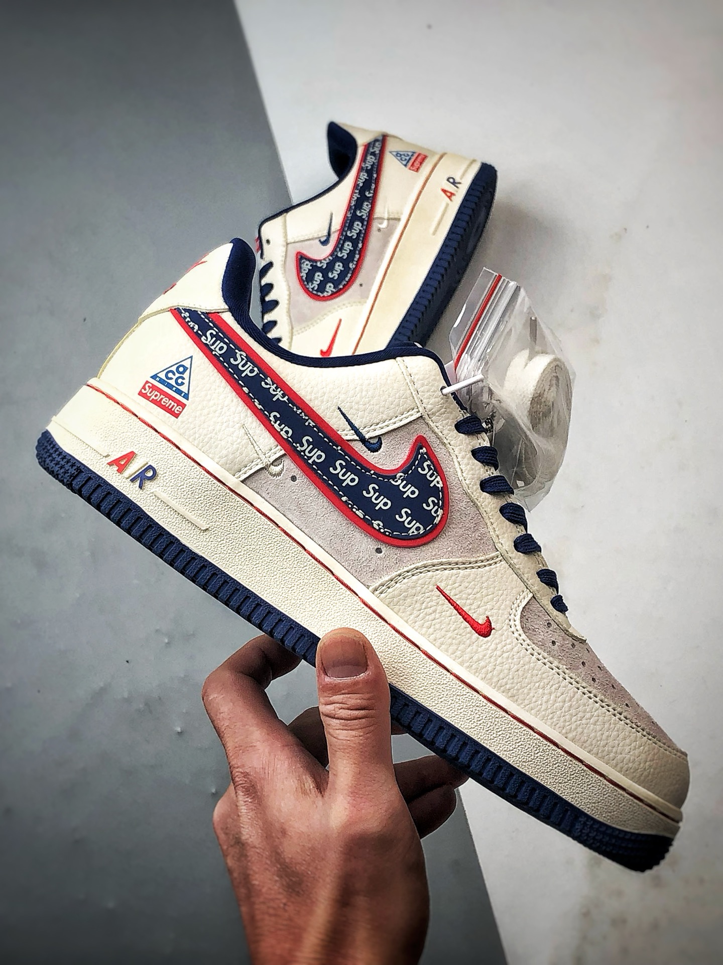 Sup x Air Force 1 Low 米蓝红 DD1982-328