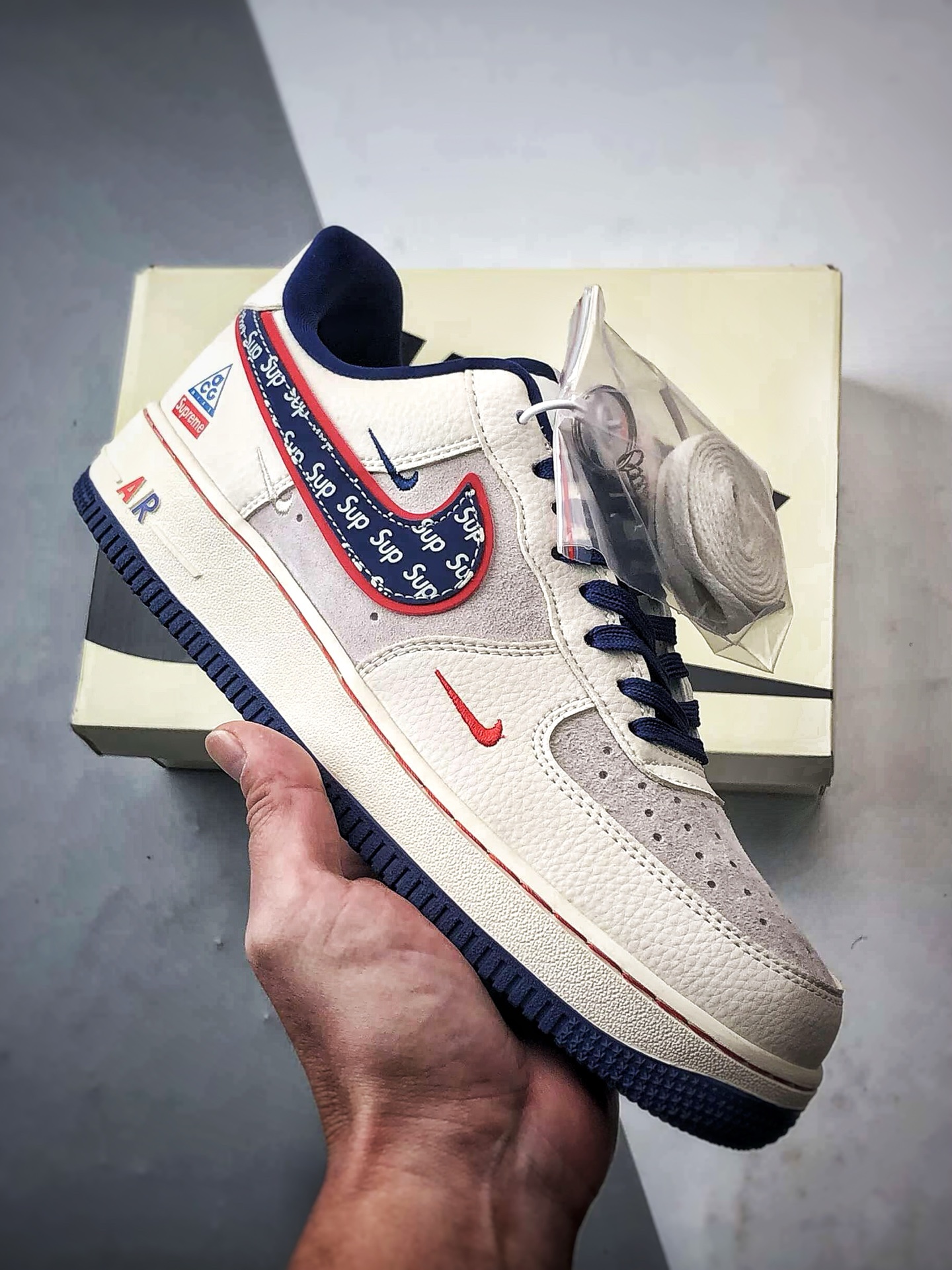 Sup x Air Force 1 Low 米蓝红 DD1982-328