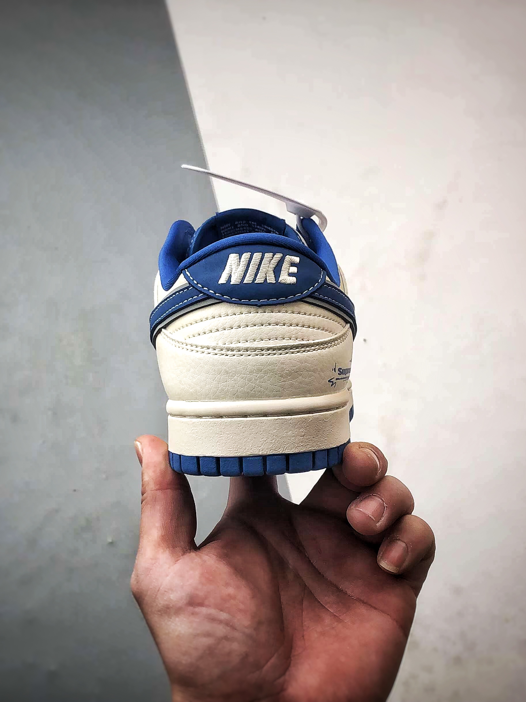 NK Dunk Low Retro ”DIY高端定制” Sup涂鸦米白蓝 低帮休闲运动板鞋 XD1588-237