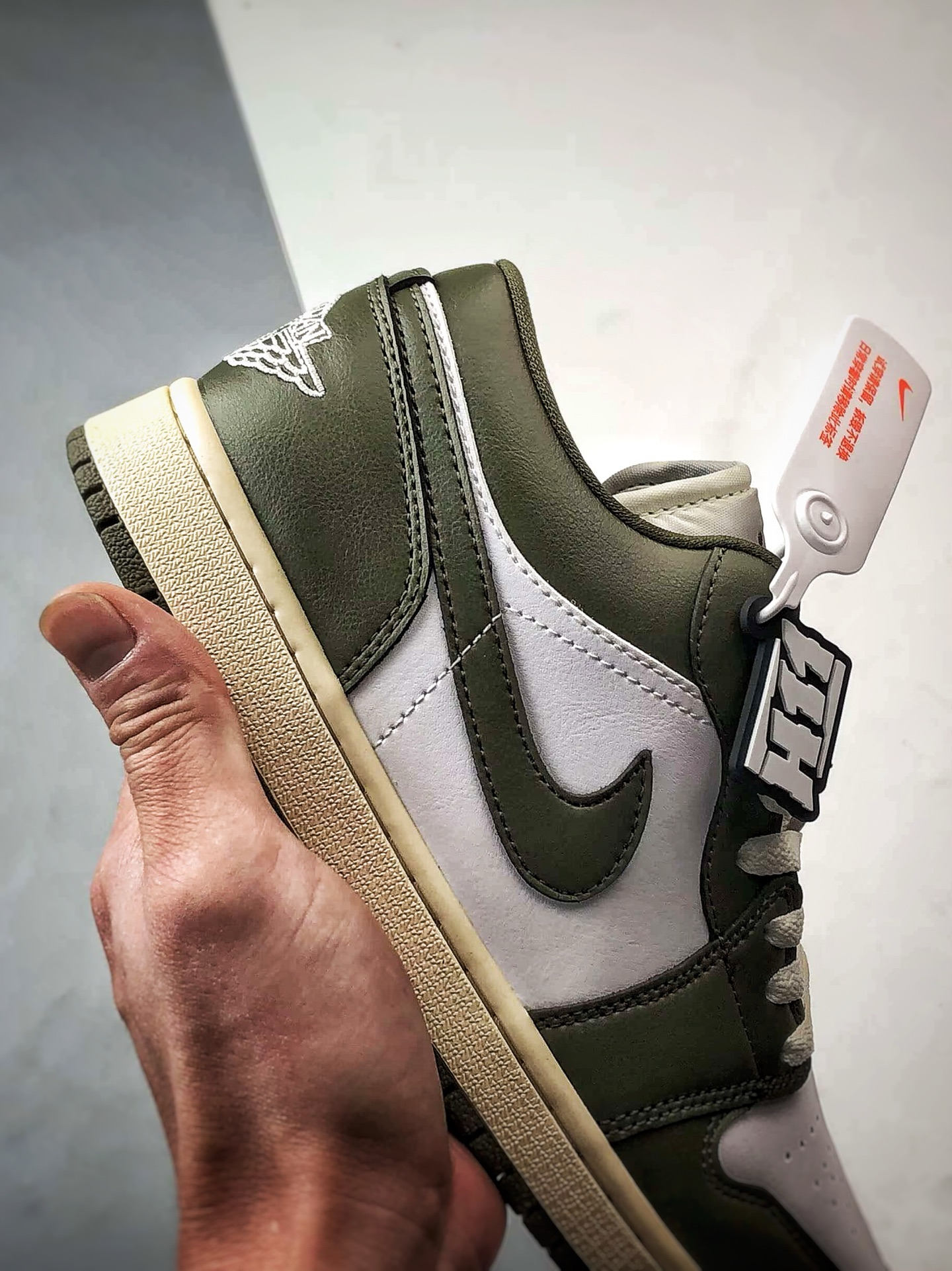 Air Jordan 1 Low 做旧白绿 DC0774-122