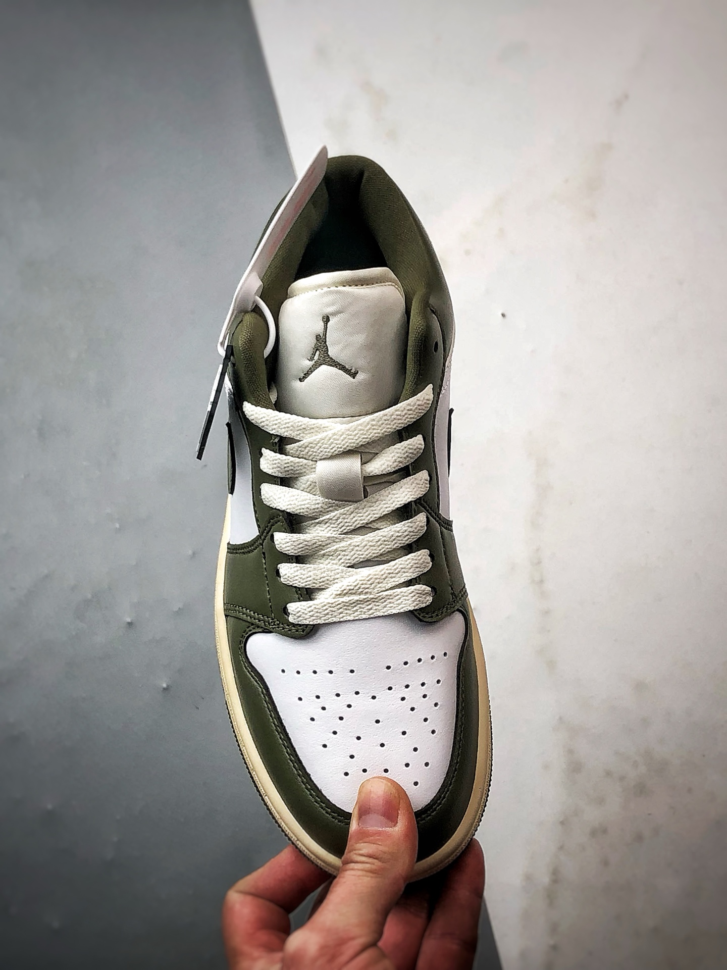 Air Jordan 1 Low 做旧白绿 DC0774-122