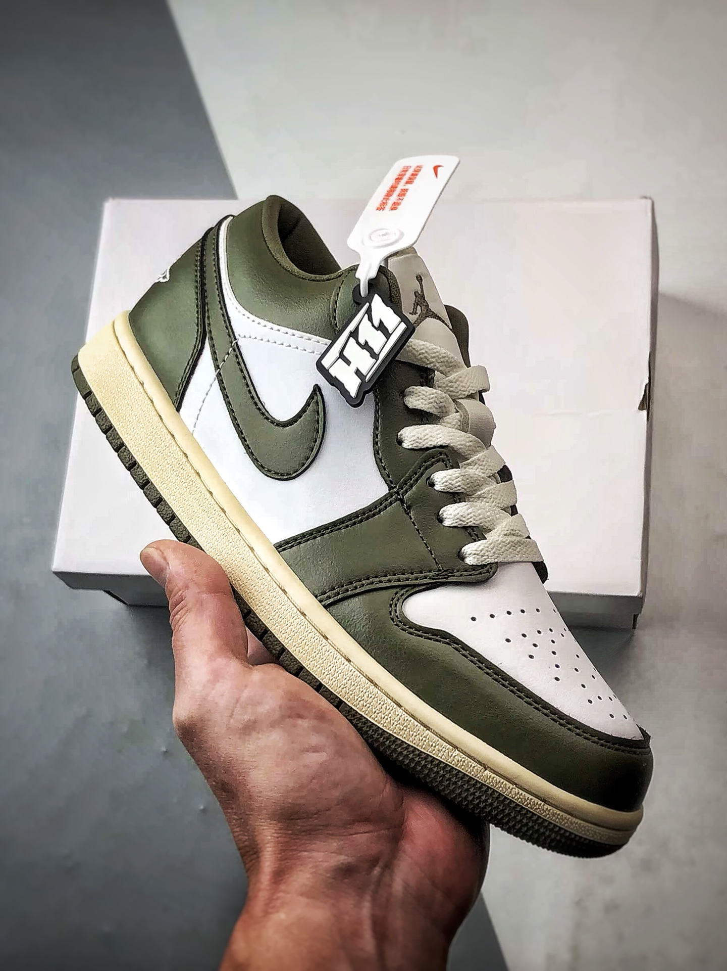 Air Jordan 1 Low 做旧白绿 DC0774-122