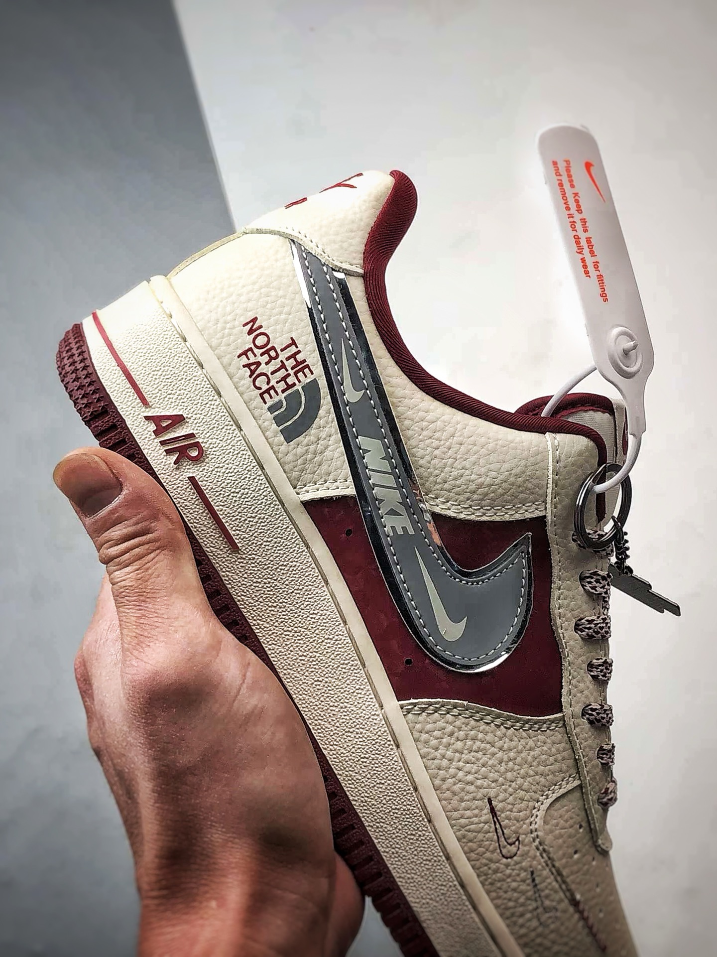 TNF x Air Force 1 Low 米酒红灰钩 DF0188-112 TNF x Air Force 1 Low 米酒红灰钩 DF0188-112