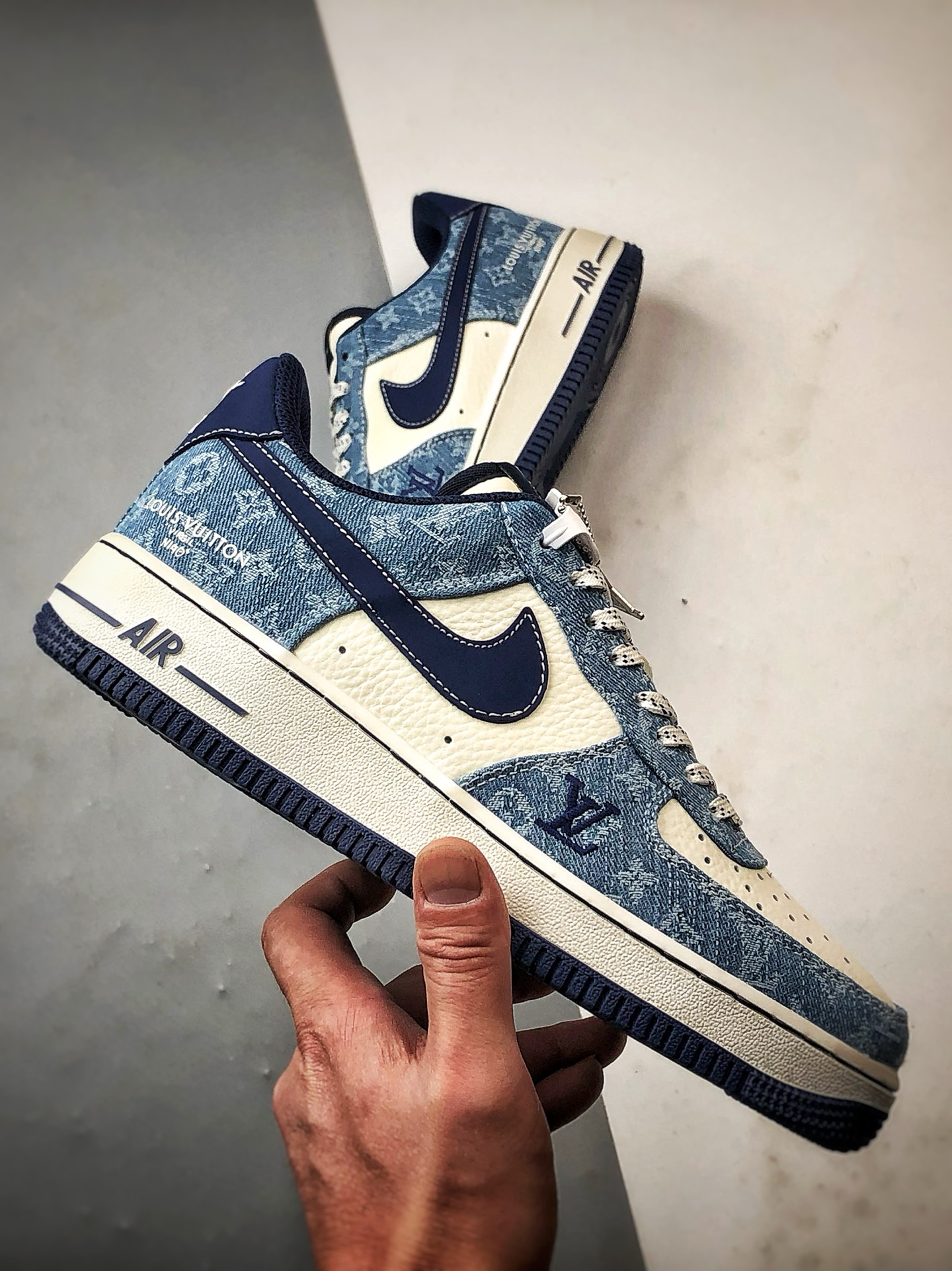 LV x Air Force 1 Low 白蓝牛仔 NH0601-578