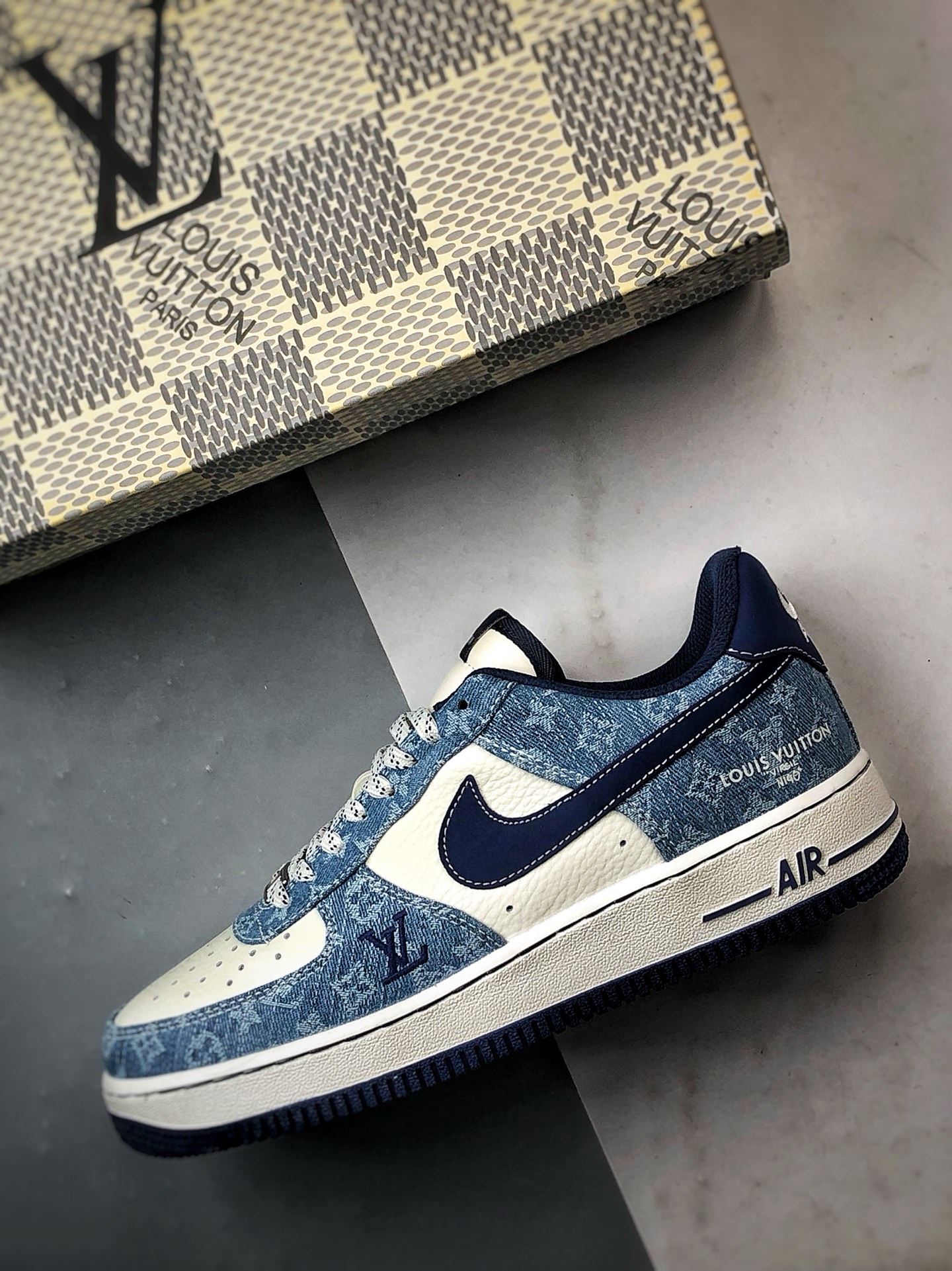 LV x Air Force 1 Low 白蓝牛仔 NH0601-578