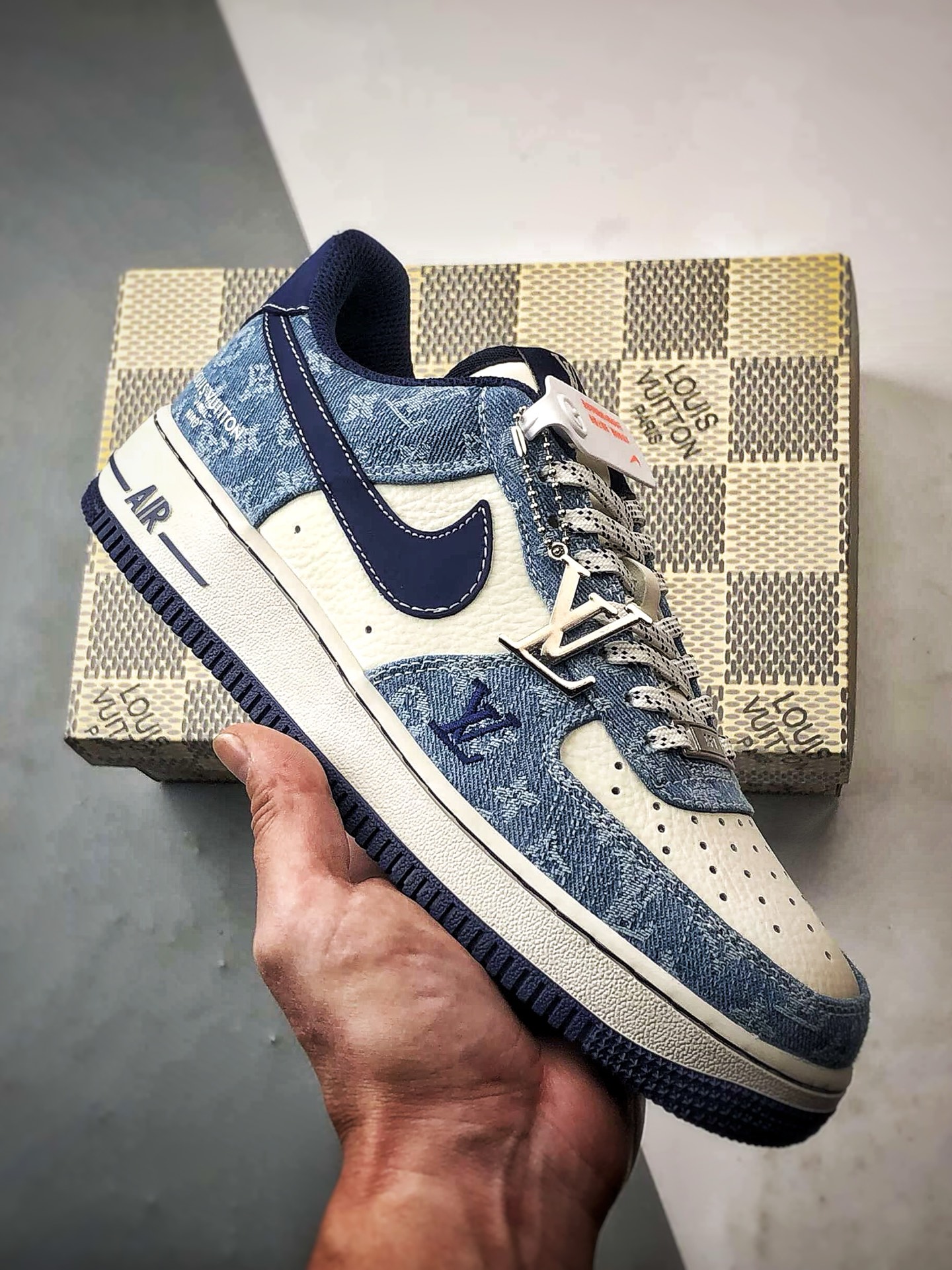 LV x Air Force 1 Low 白蓝牛仔 NH0601-578