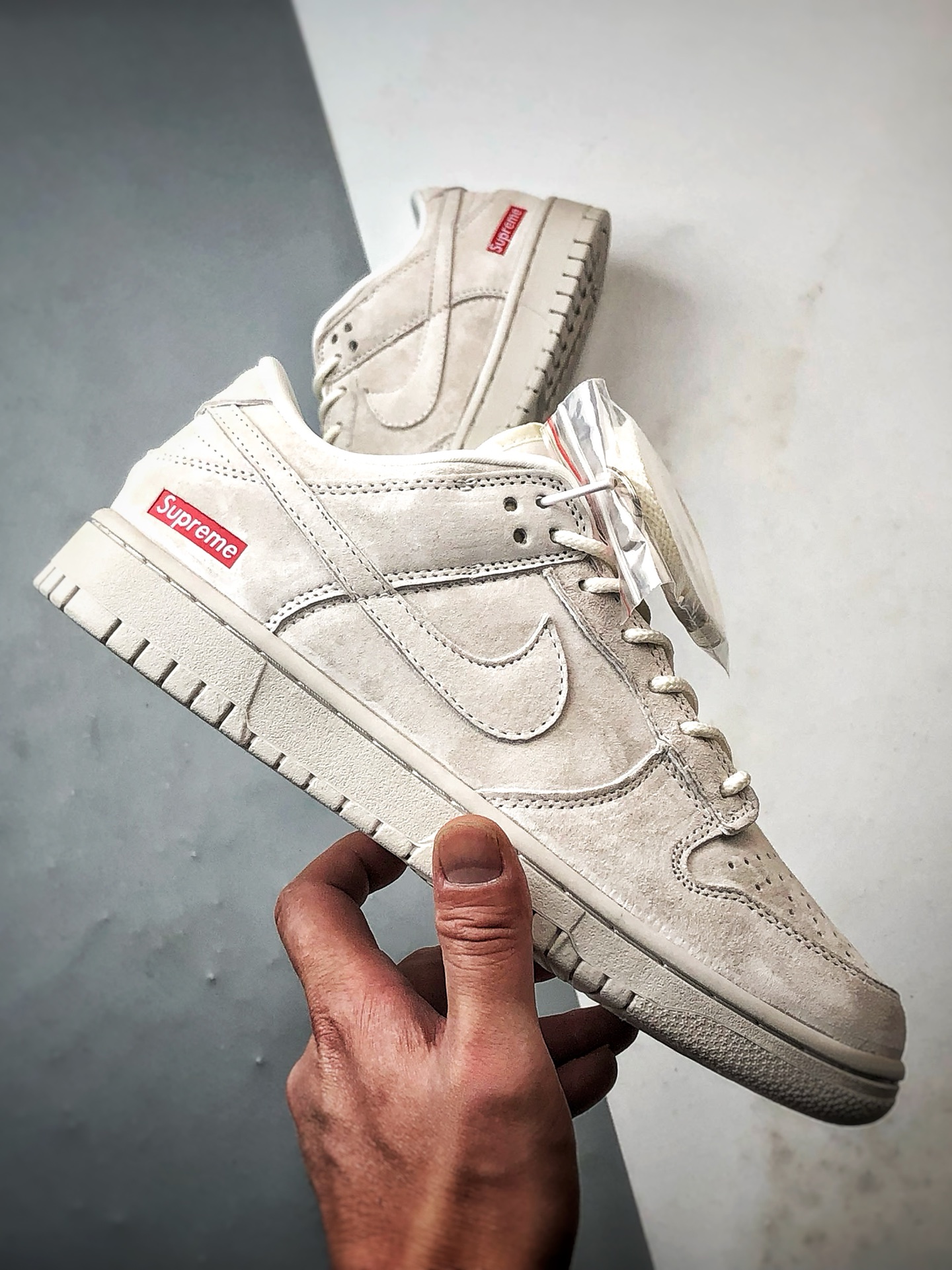 NK Dunk Low Retro ”DIY高端定制” Sup猪八米白色 低帮休闲运动板鞋 DD1988-005