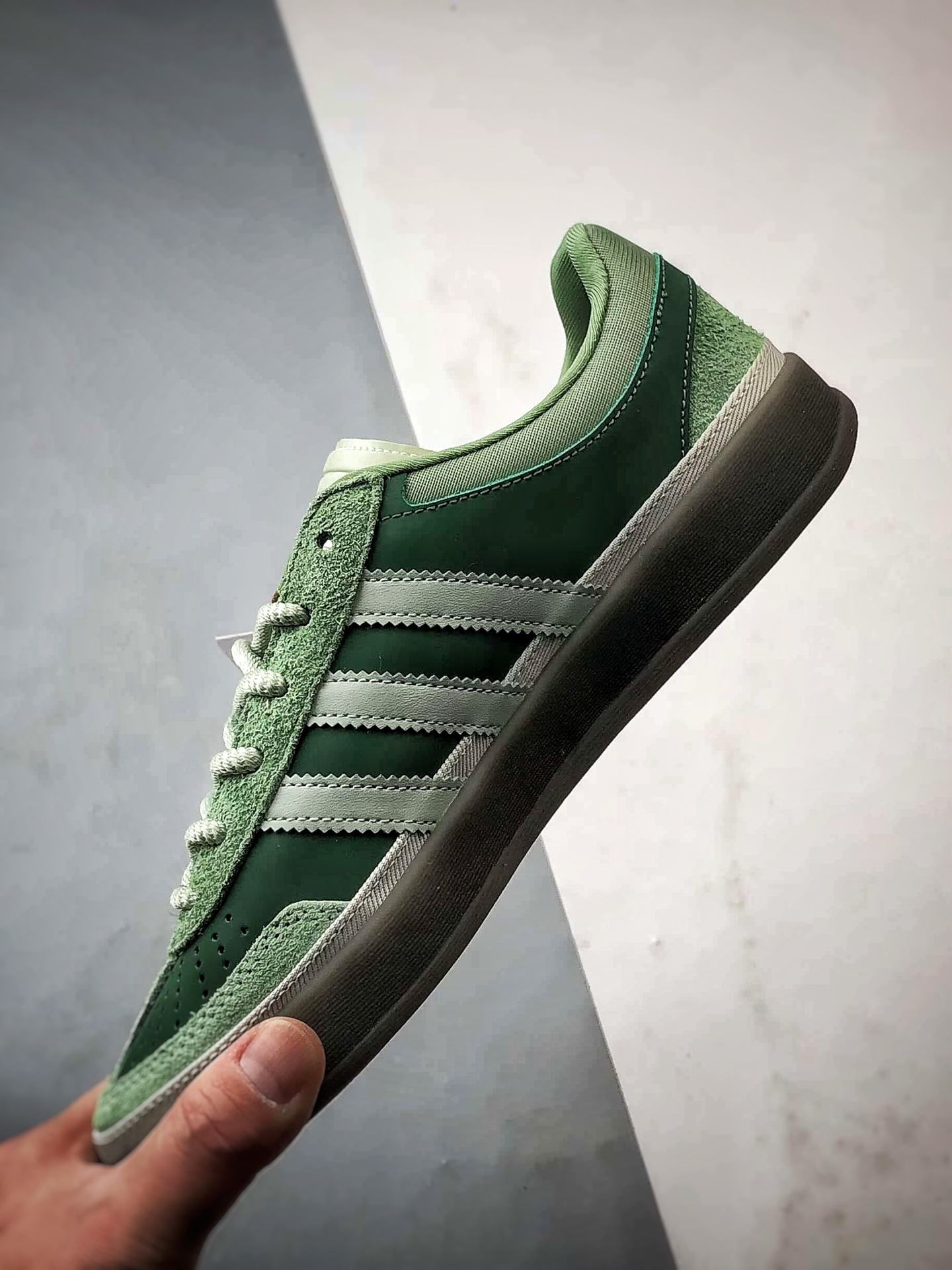 Bad Bunny x AD Originals Gazelle Indoor 绿色 联名款三叶草复古休闲运动板鞋 JS5049