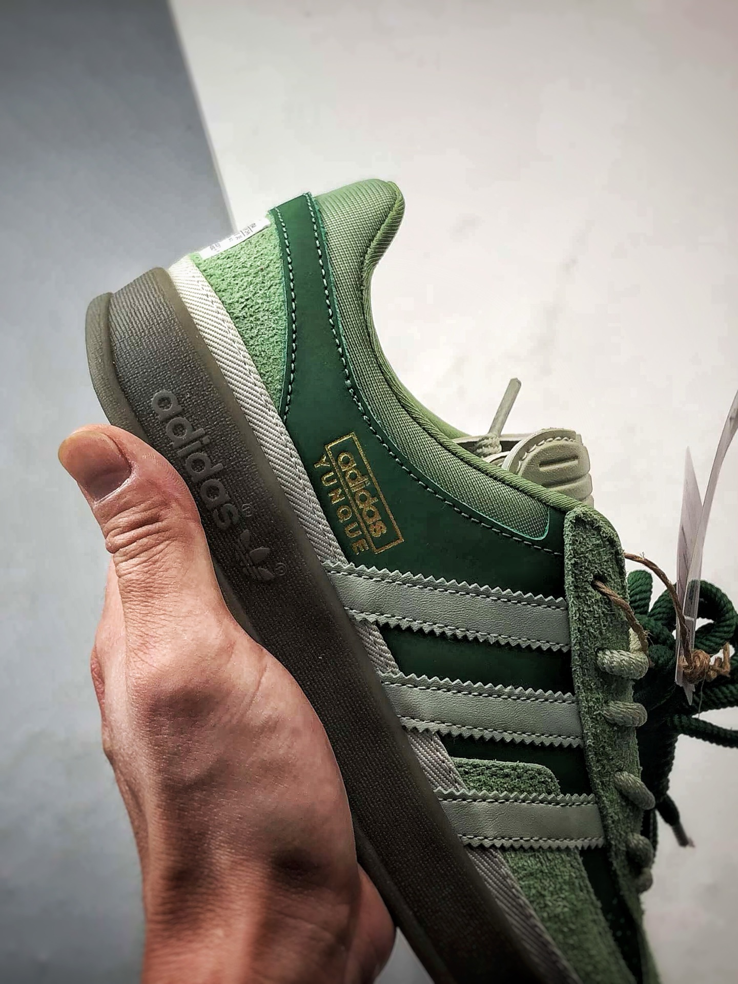 Bad Bunny x AD Originals Gazelle Indoor 绿色 联名款三叶草复古休闲运动板鞋 JS5049