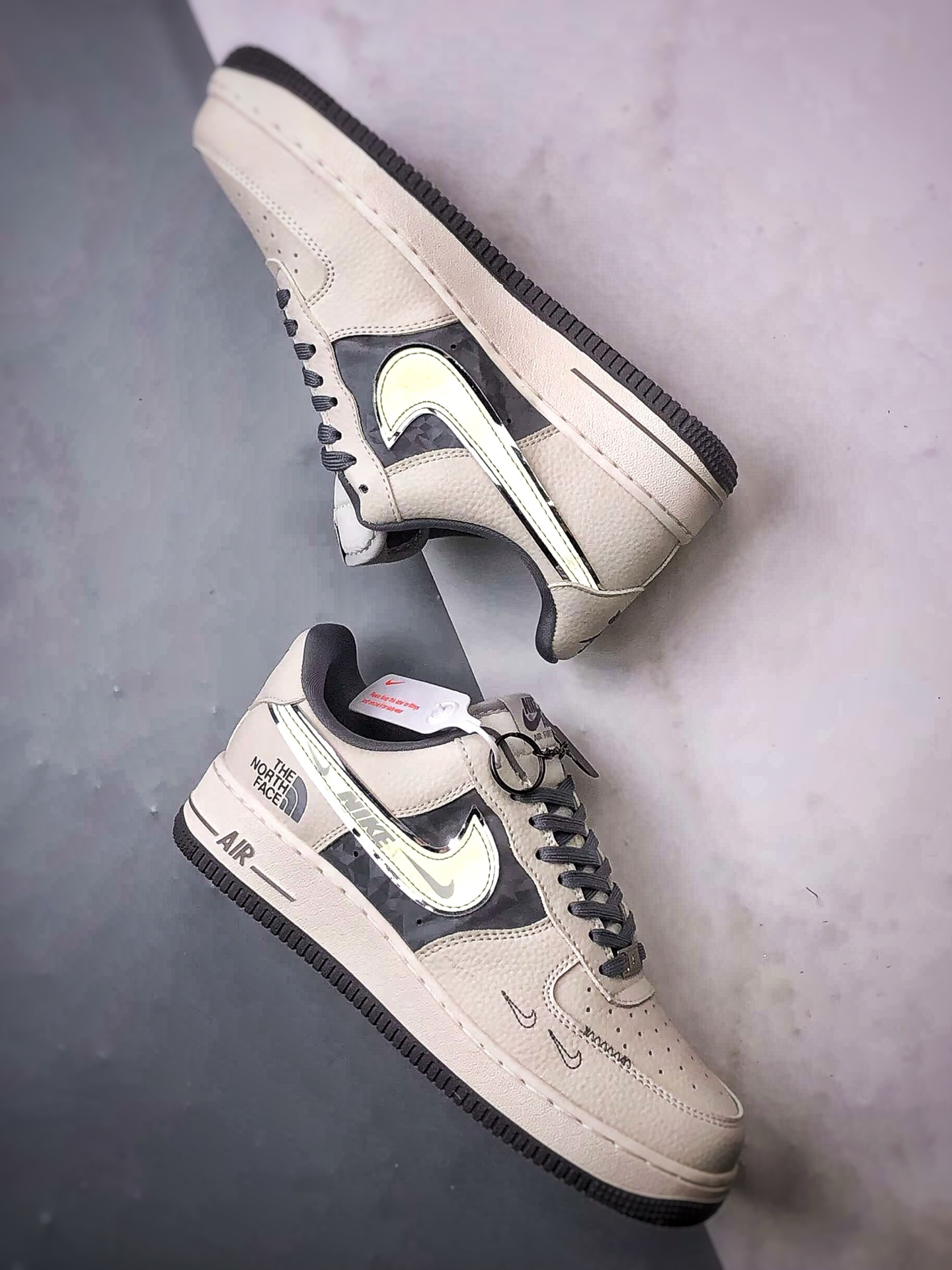 TNF x Air Force 1 Low 米白灰 DF0188-114