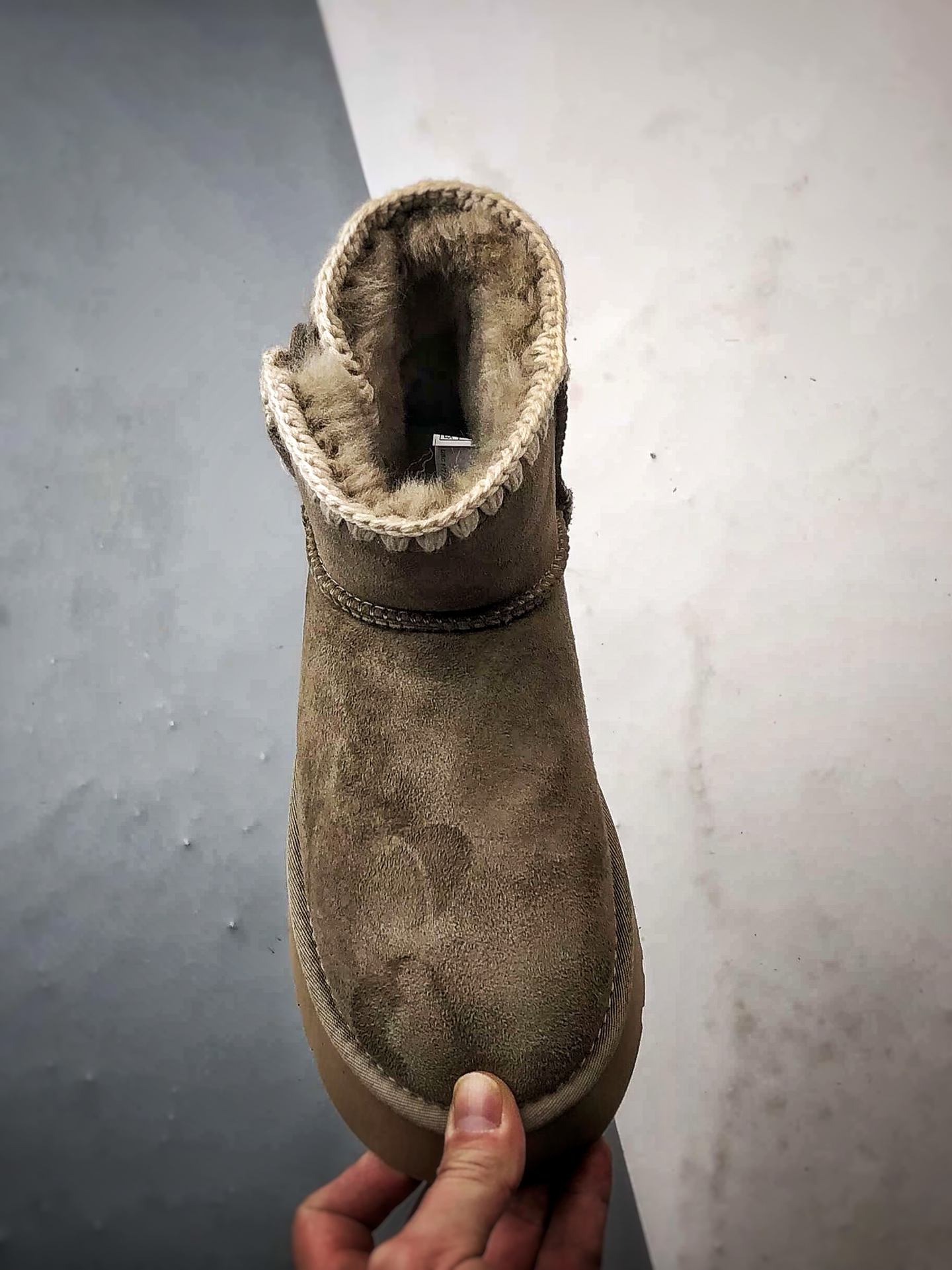 UGG Braided Wood 羚羊棕 新款厚底侧边编织扣雪地靴 1150817-ALP