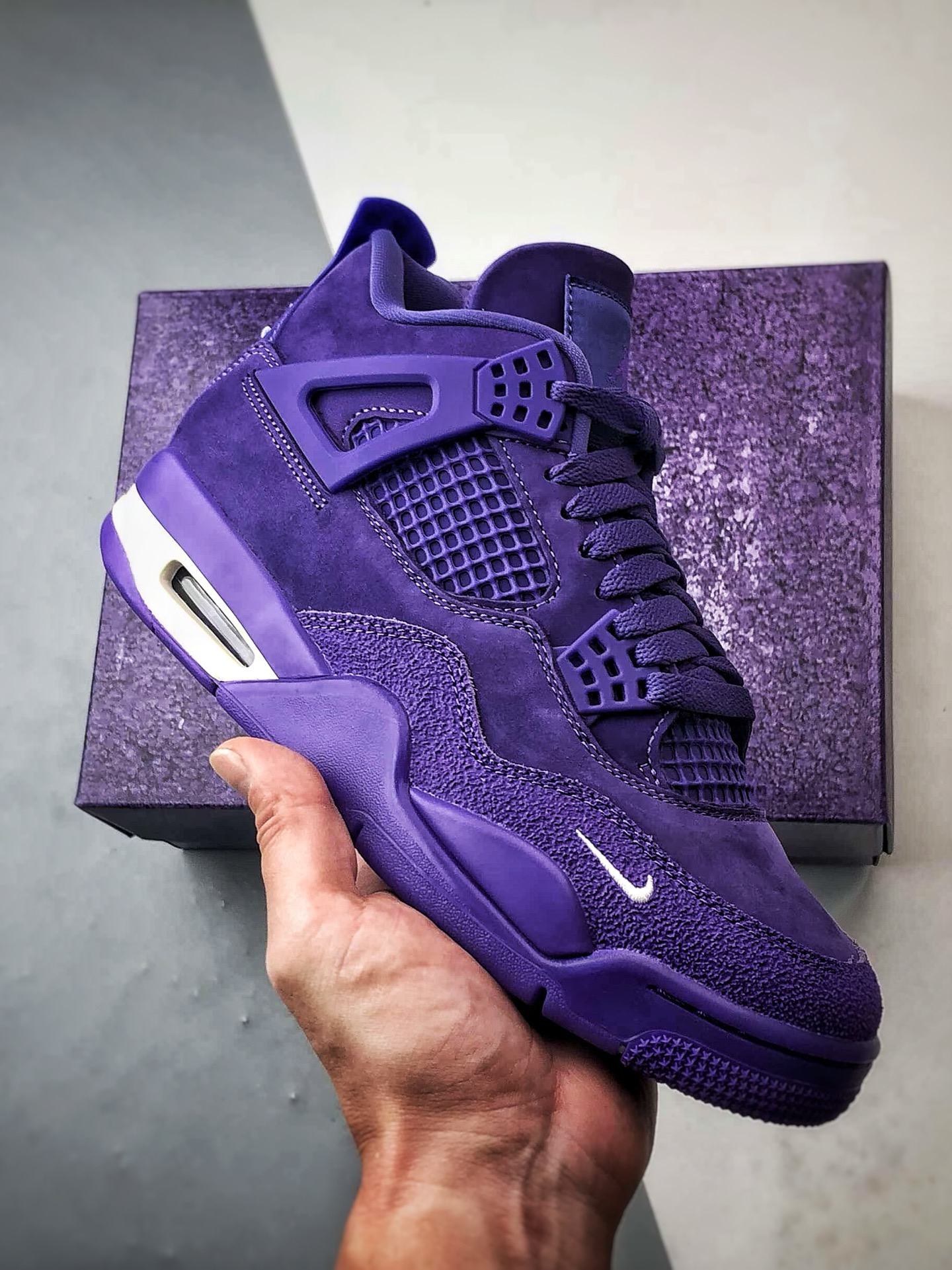 Nigel Sylvester x Air Jordan 4 ”Brick by Brick” 联名紫砖 HF4340-500