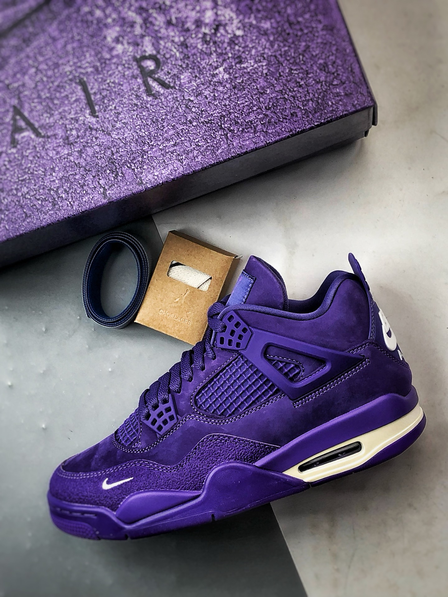 Nigel Sylvester x Air Jordan 4 ”Brick by Brick” 联名紫砖 HF4340-500