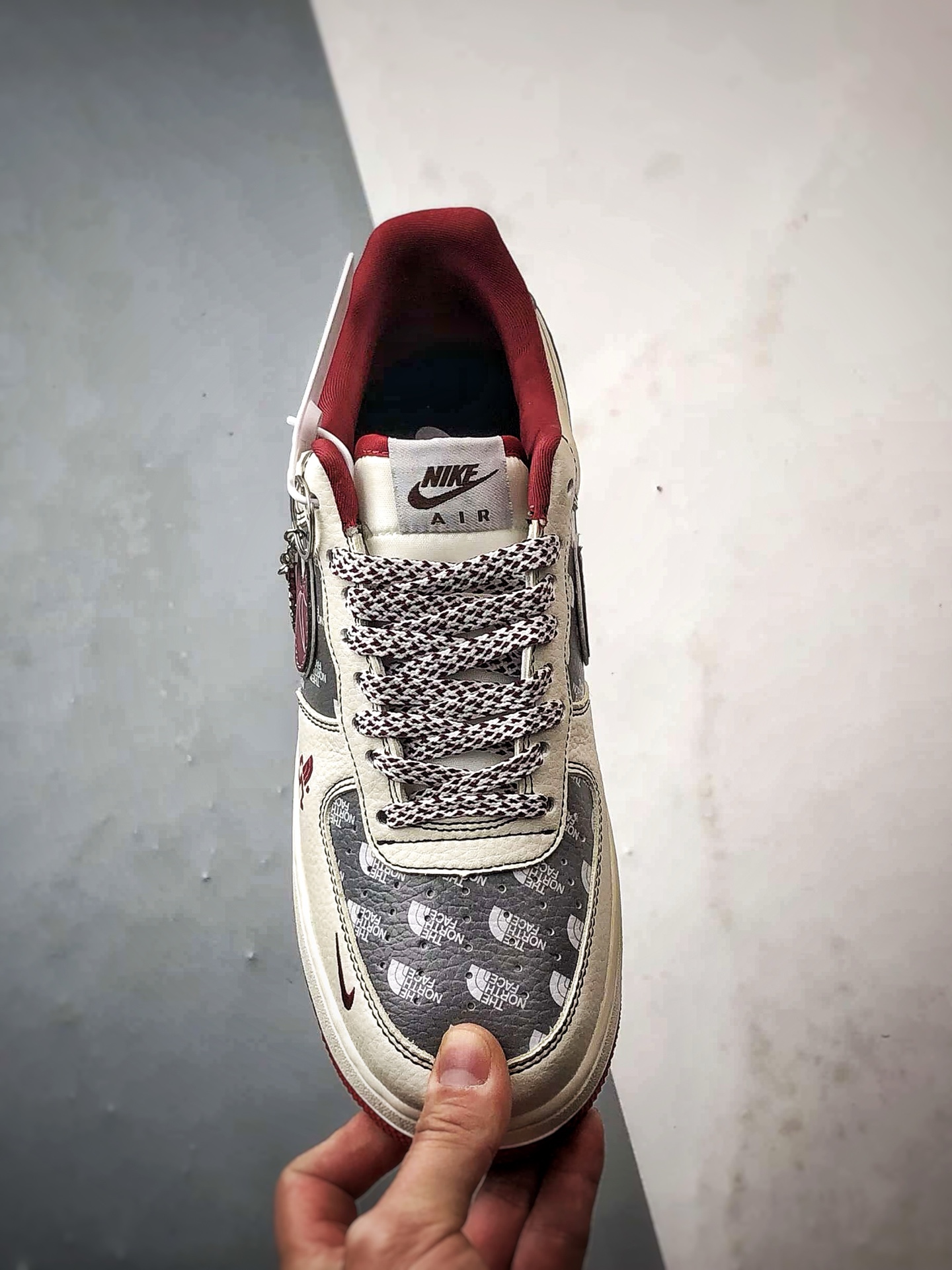 TNF x Air Force 1 Low 印花米灰红 SY1388-015