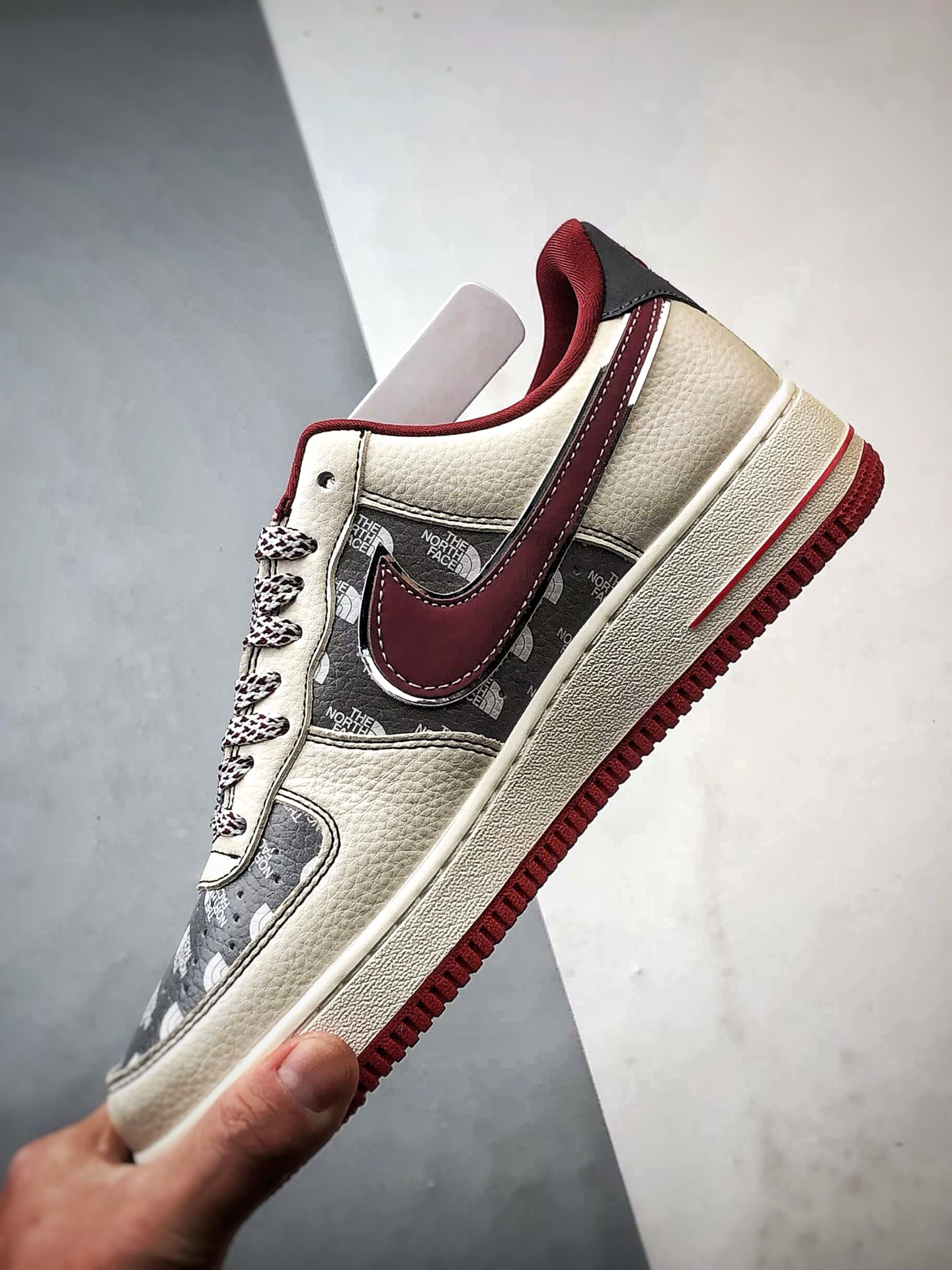 TNF x Air Force 1 Low 印花米灰红 SY1388-015