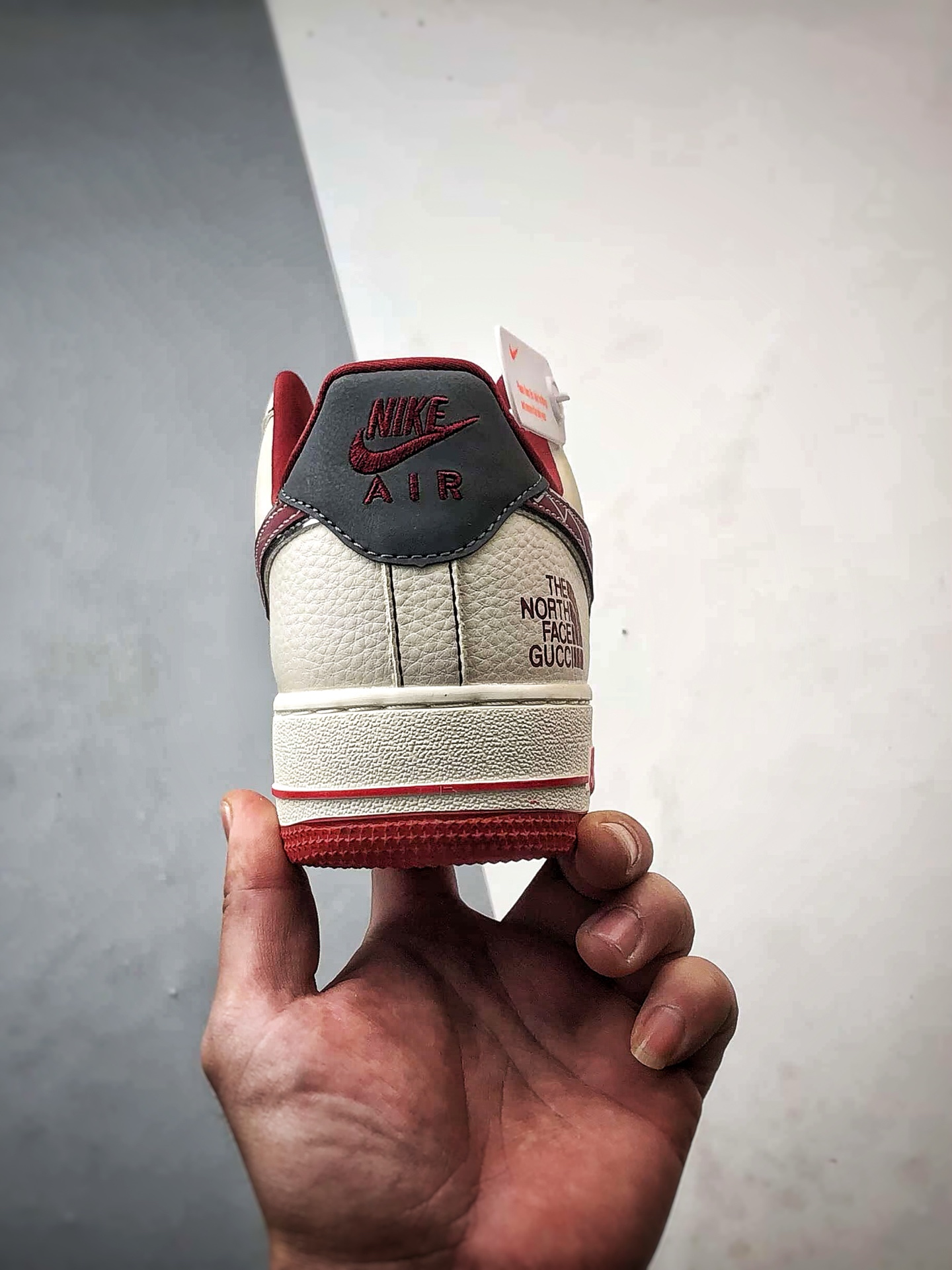 TNF x Air Force 1 Low 印花米灰红 SY1388-015