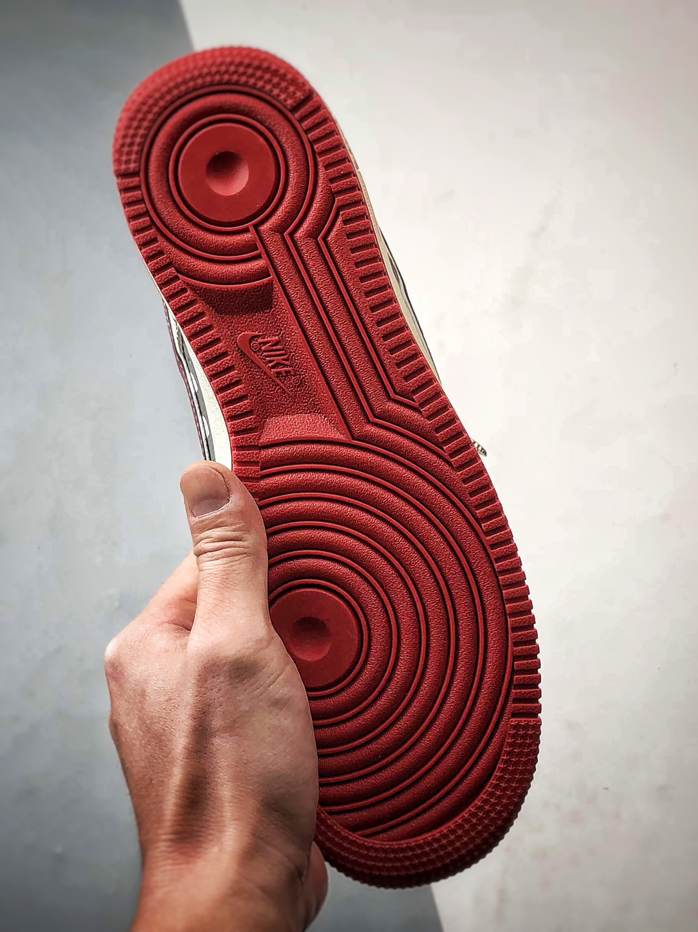 TNF x Air Force 1 Low 印花米灰红 SY1388-015