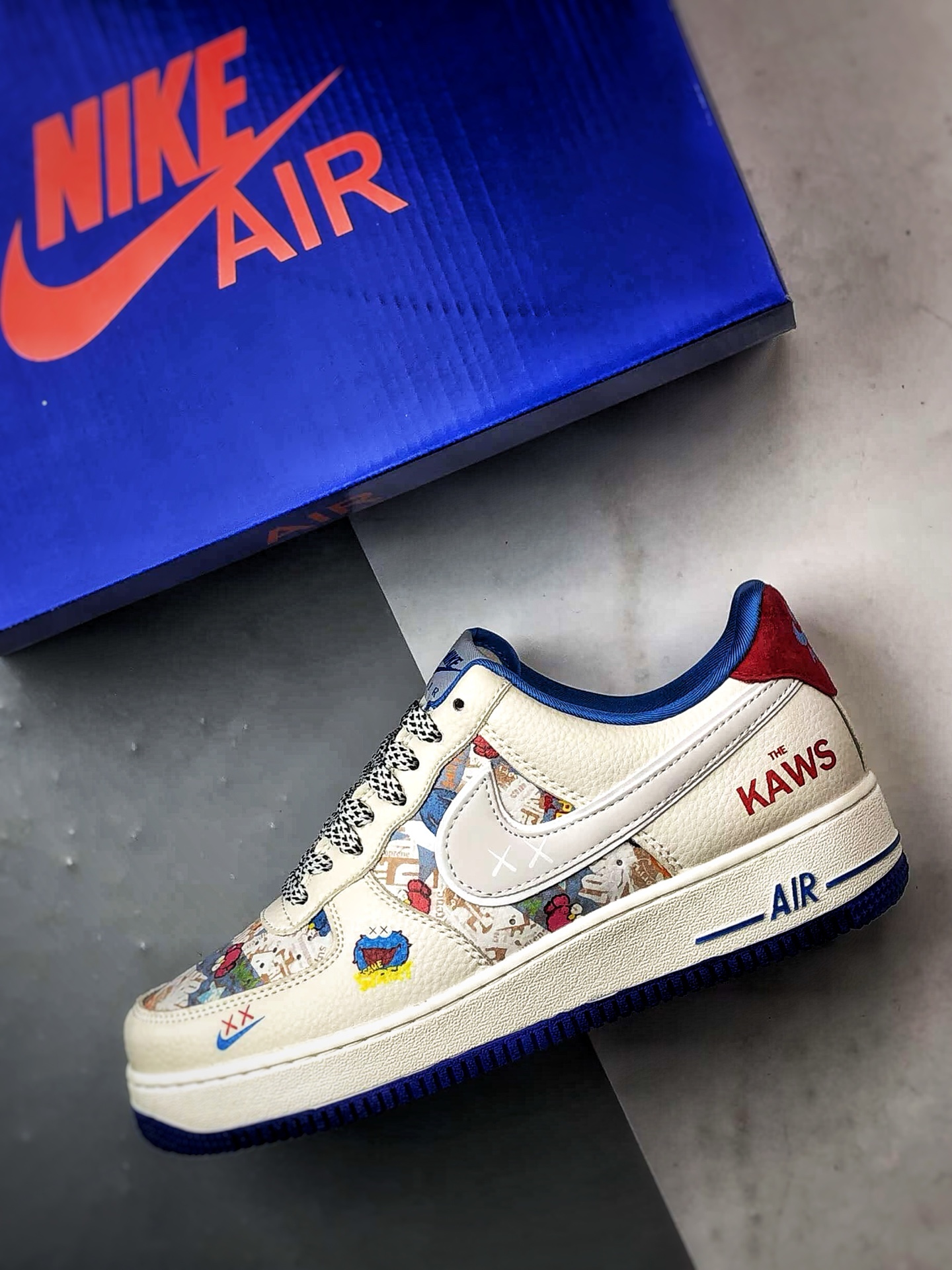Kaws x Air Force 1 Low 涂鸦米蓝红 SY1388-017